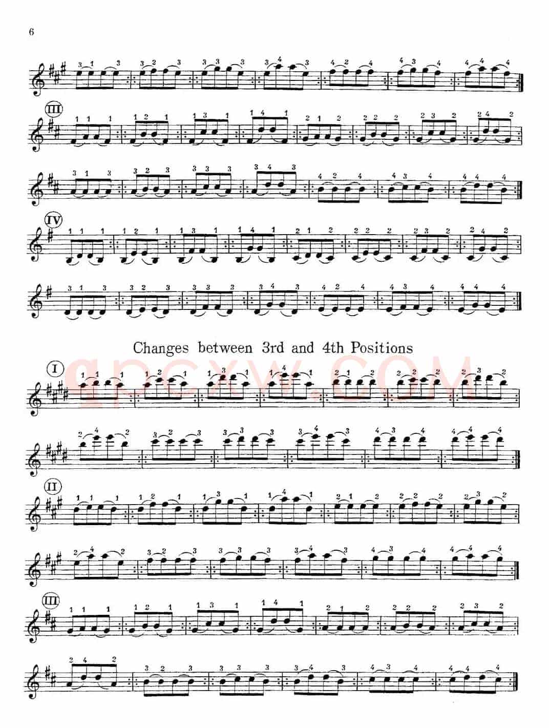 小提琴换把练习曲（第一部分）