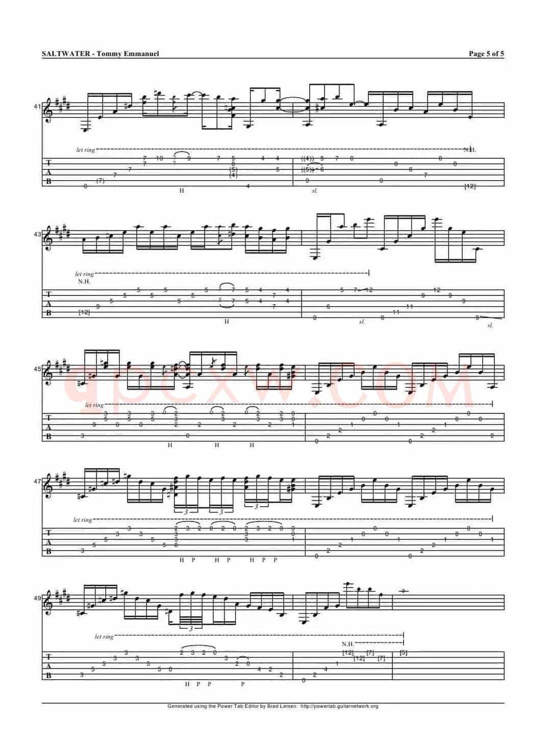 tommy emmanuel： saltwater(1)（指弹吉它）
