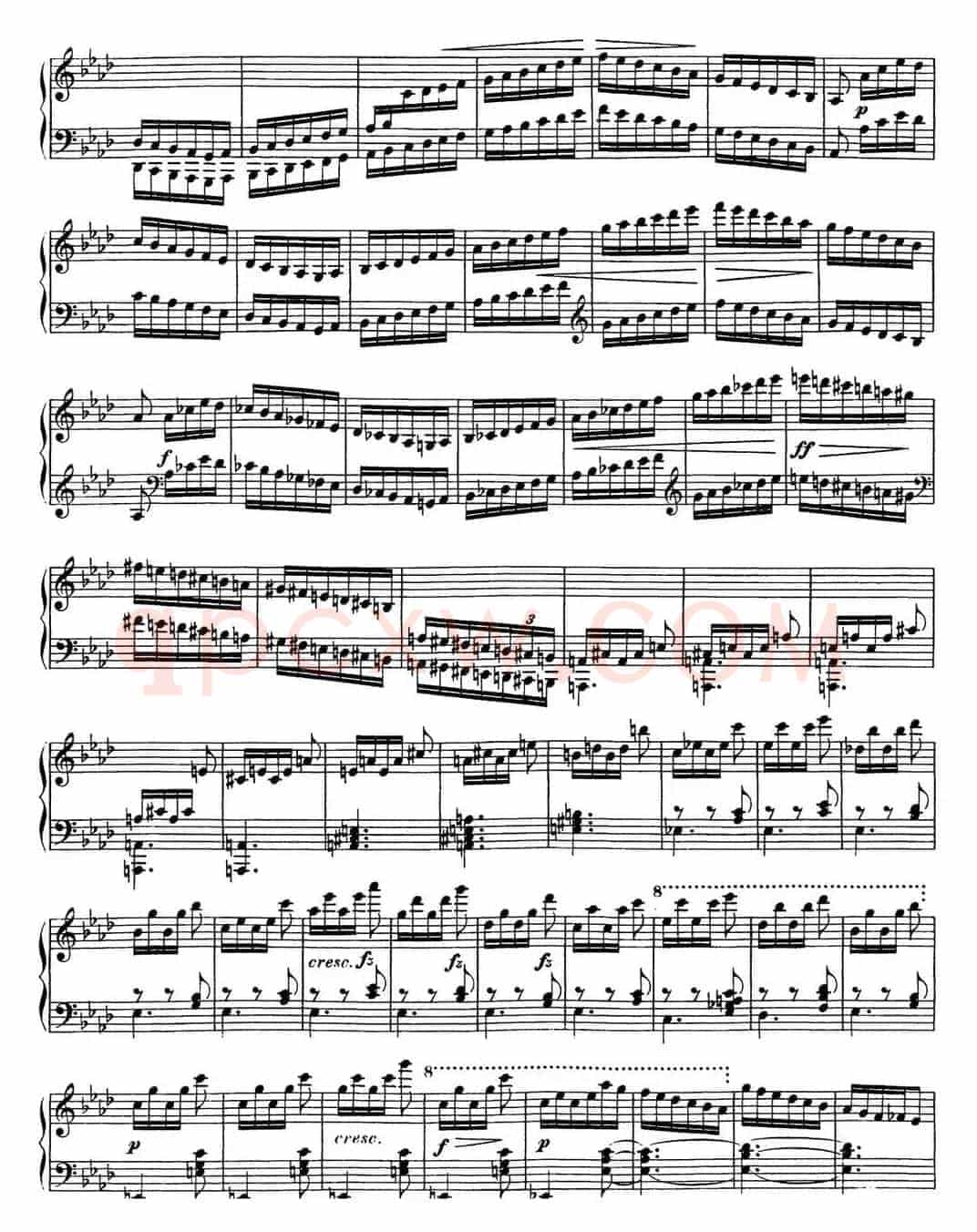 舒伯特降f小调即兴曲D.935，Op.142（NO.4）