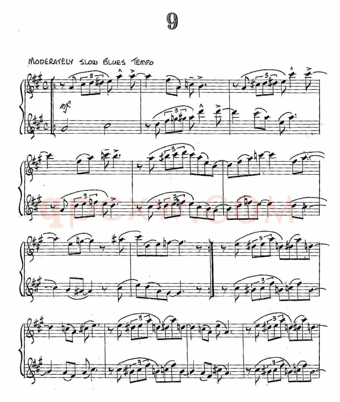 Jazz Conception For Saxophone Duets - 9（二重奏）