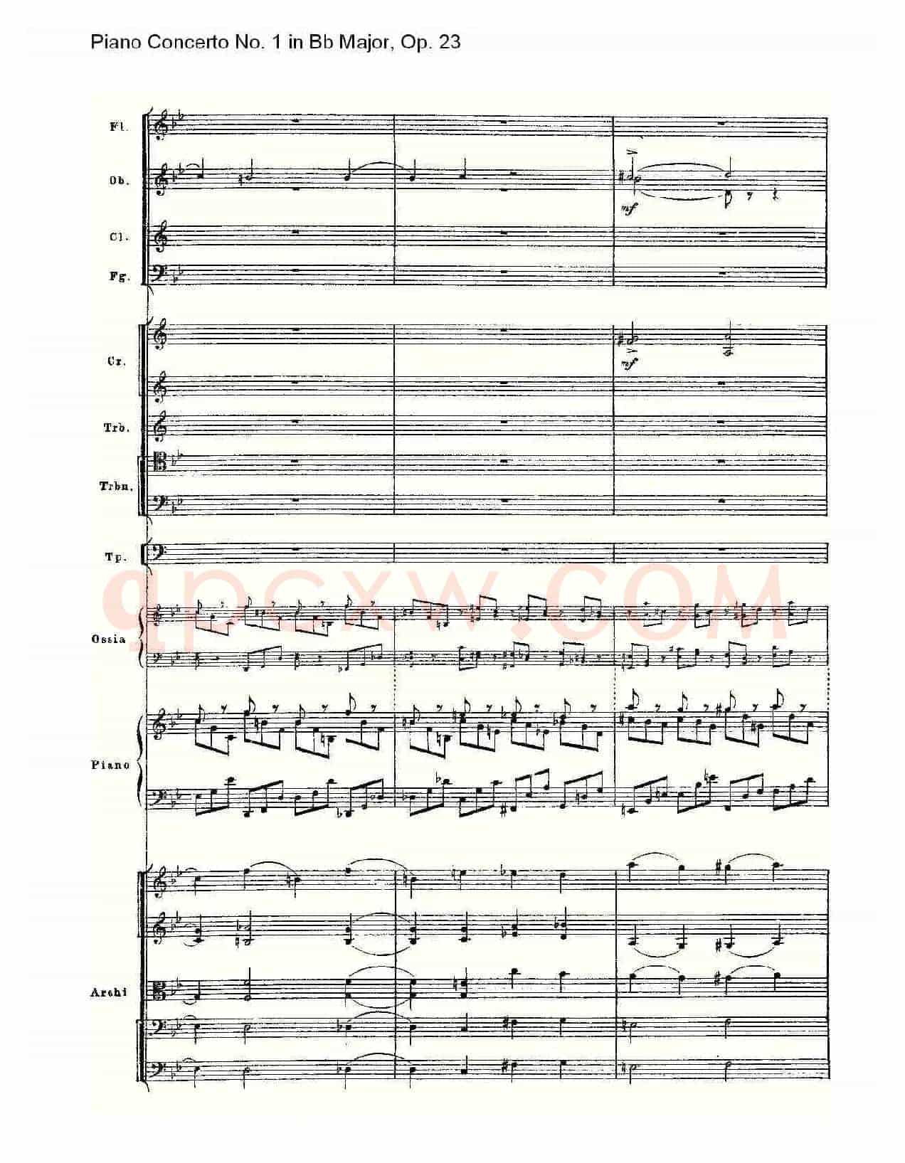 Bb大调第一钢琴协奏曲,Op.23第一乐章第二部（二）