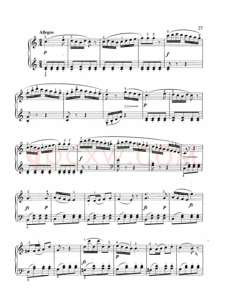 小奏鸣曲（Sonatine,op.36-3）