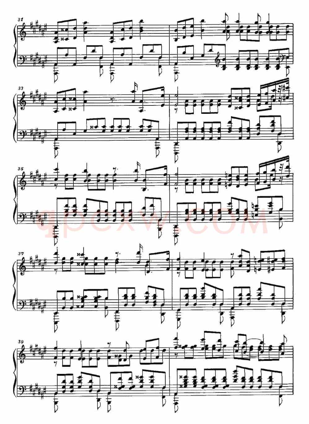 Etude（斯克里亚宾练习曲作品8 降d小调练习曲 第12首）