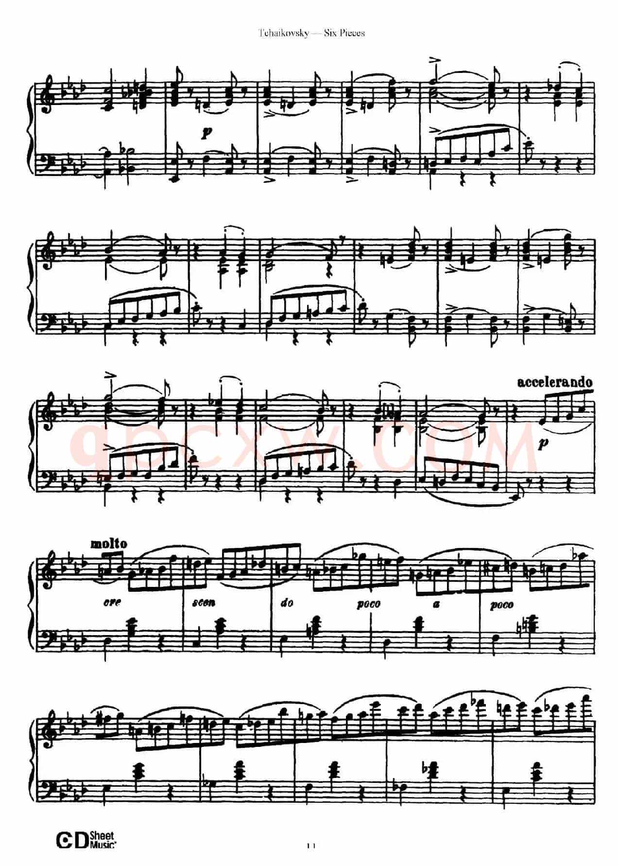 Six Pieces Op.51(6首小品·1)