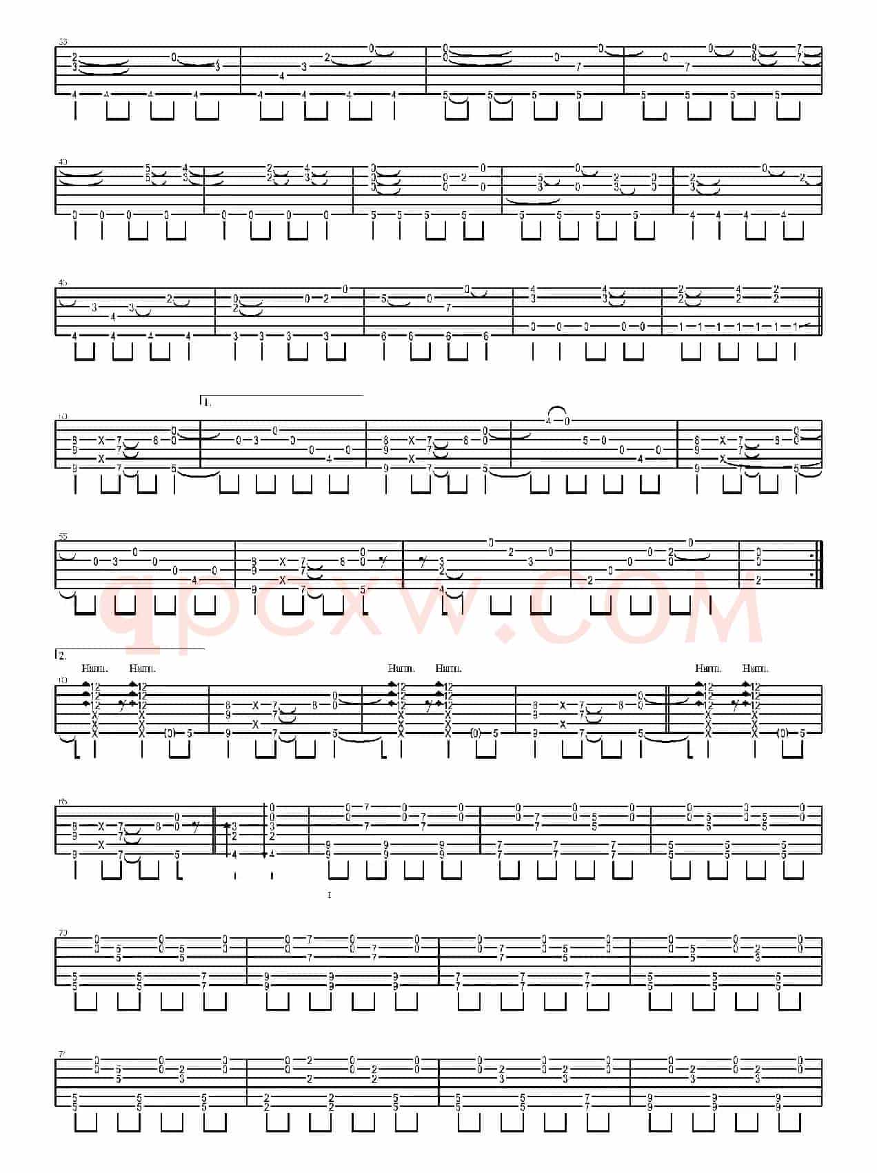 Song for 1310（岸部真明指弹吉他谱）