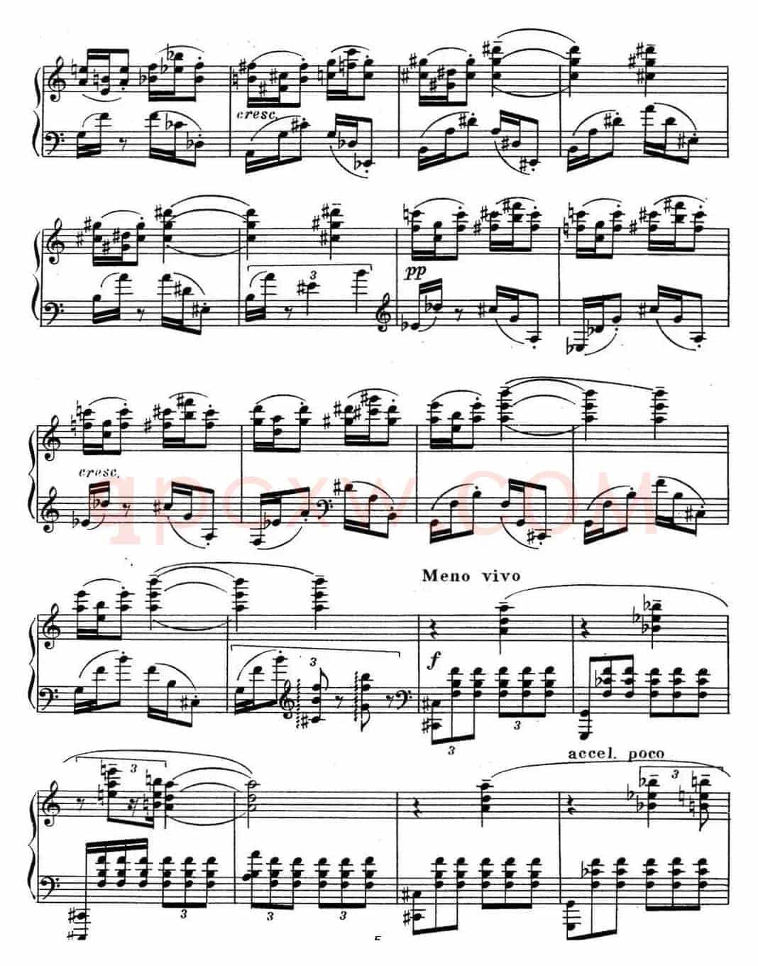 斯克里亚宾 钢琴练习曲 Op.65 No.3 
