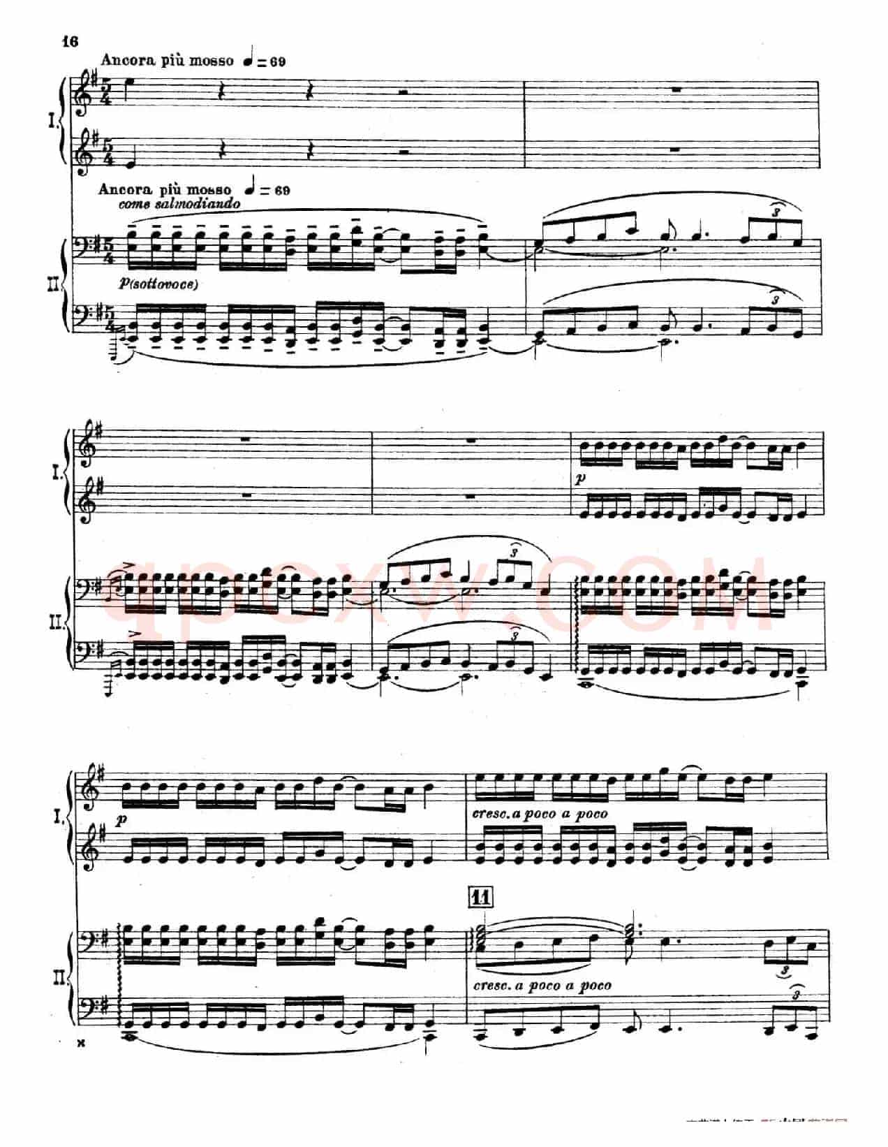 The Pines of Rome(交响诗《罗马的松树》·双钢琴)(第二部分:卡塔科巴墓地的松树)