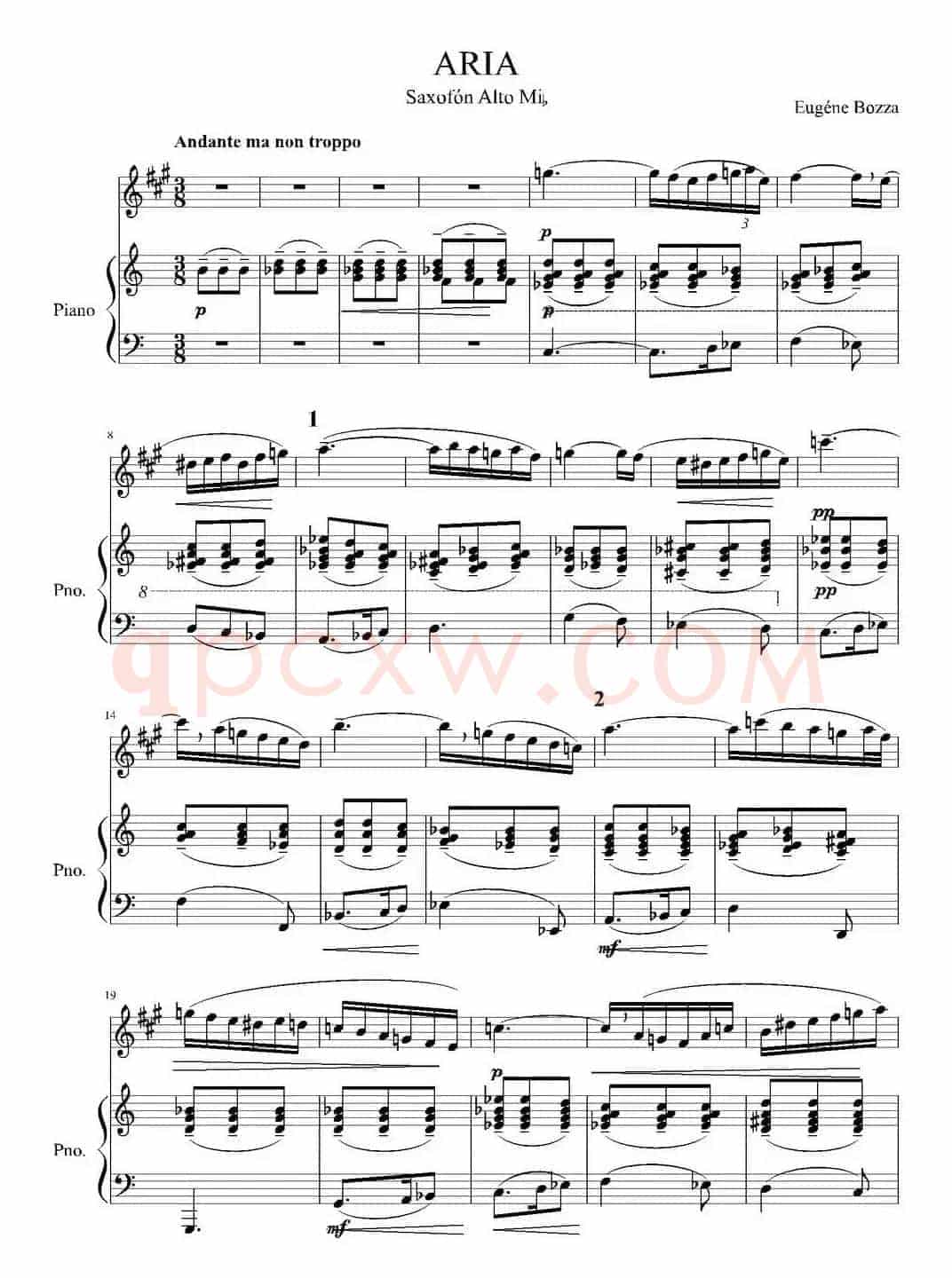 Aria  咏叹调（萨克斯+钢琴）