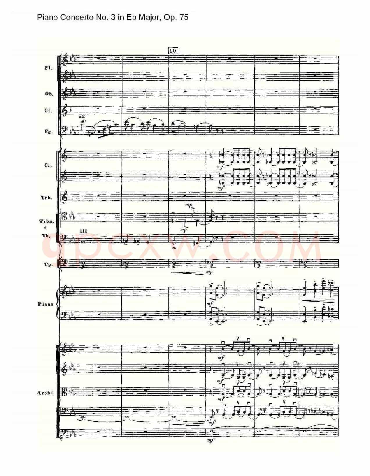 Piano Concerto No.3 in Eb Major,Op.75(Eb大调第三钢琴协奏曲)