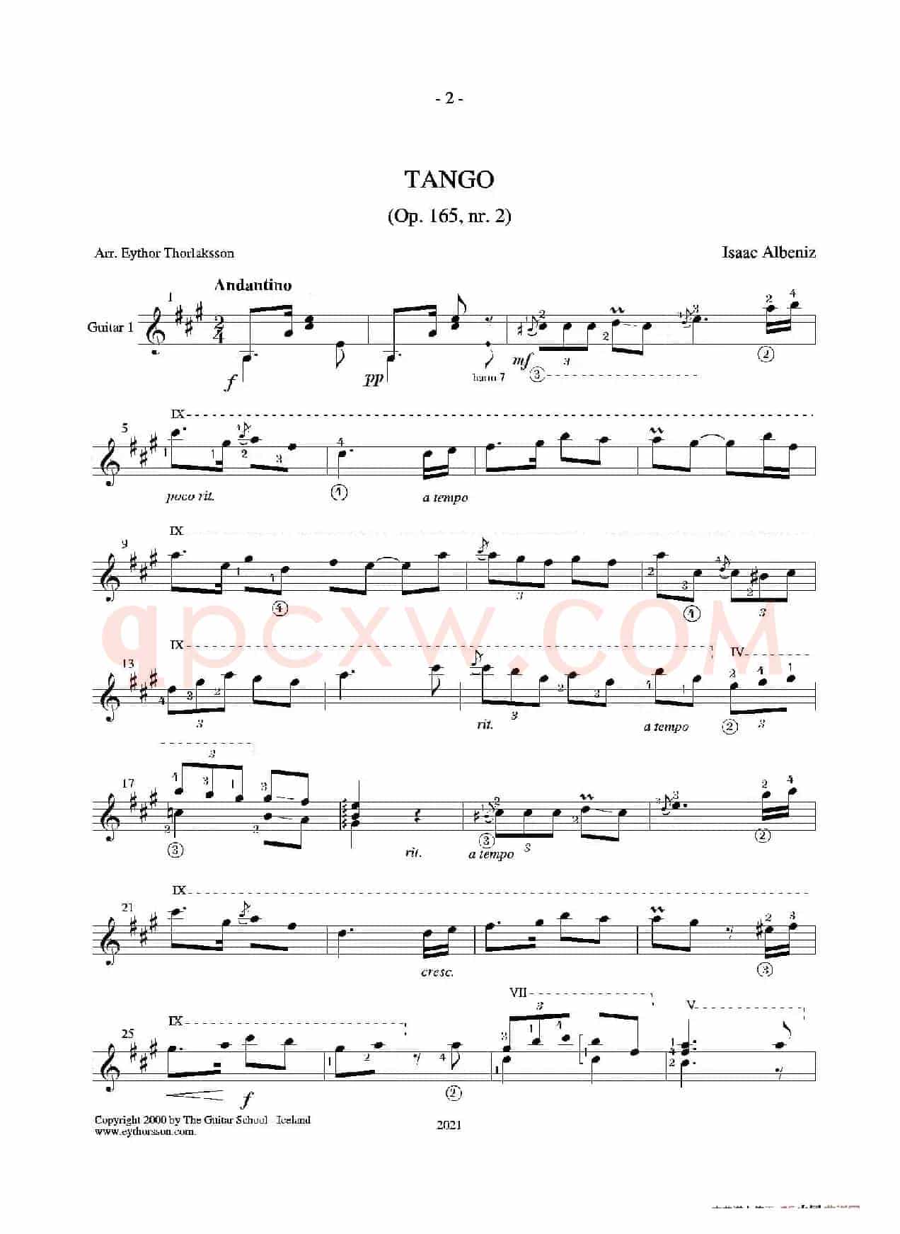 Tango(Guitar Duett)（古典吉他）