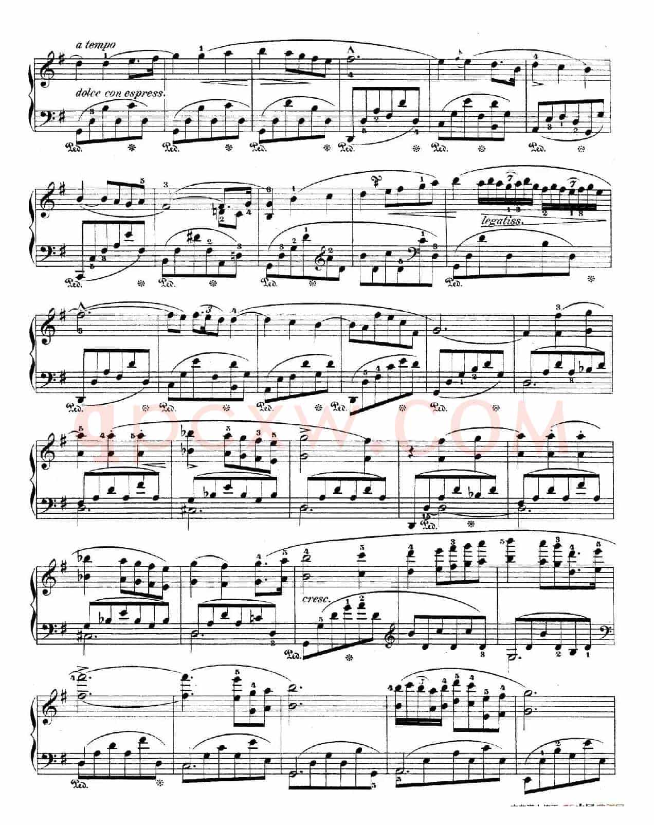 e小调第一钢琴协奏曲 Op.11(钢琴独奏版·第一乐章)