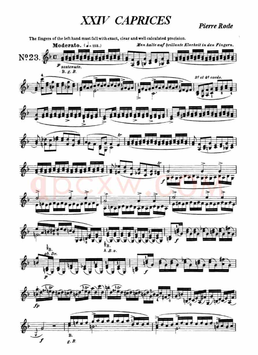 24首小提琴练习曲之23  