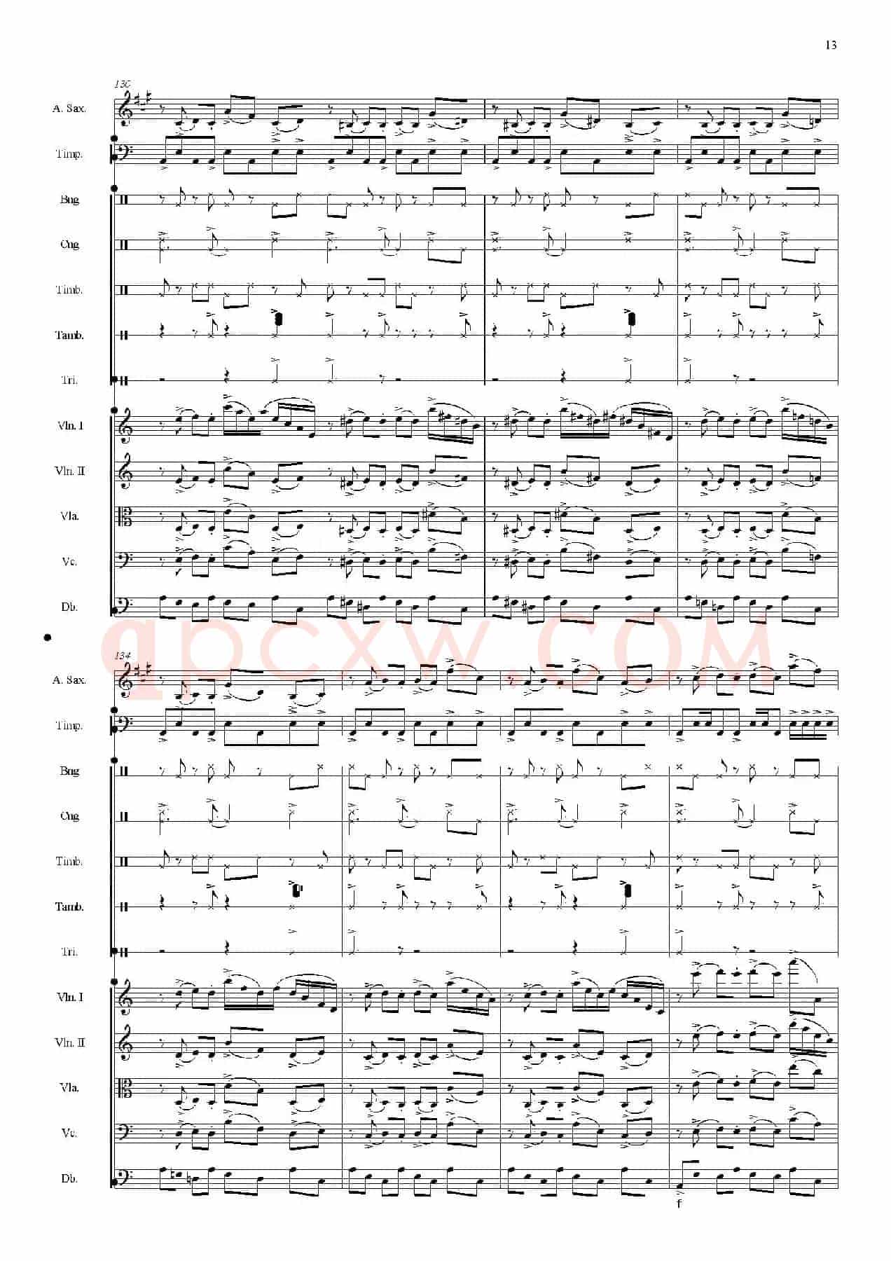 Libertango（自由探戈）（中音萨克斯+弦乐队伴奏总谱）