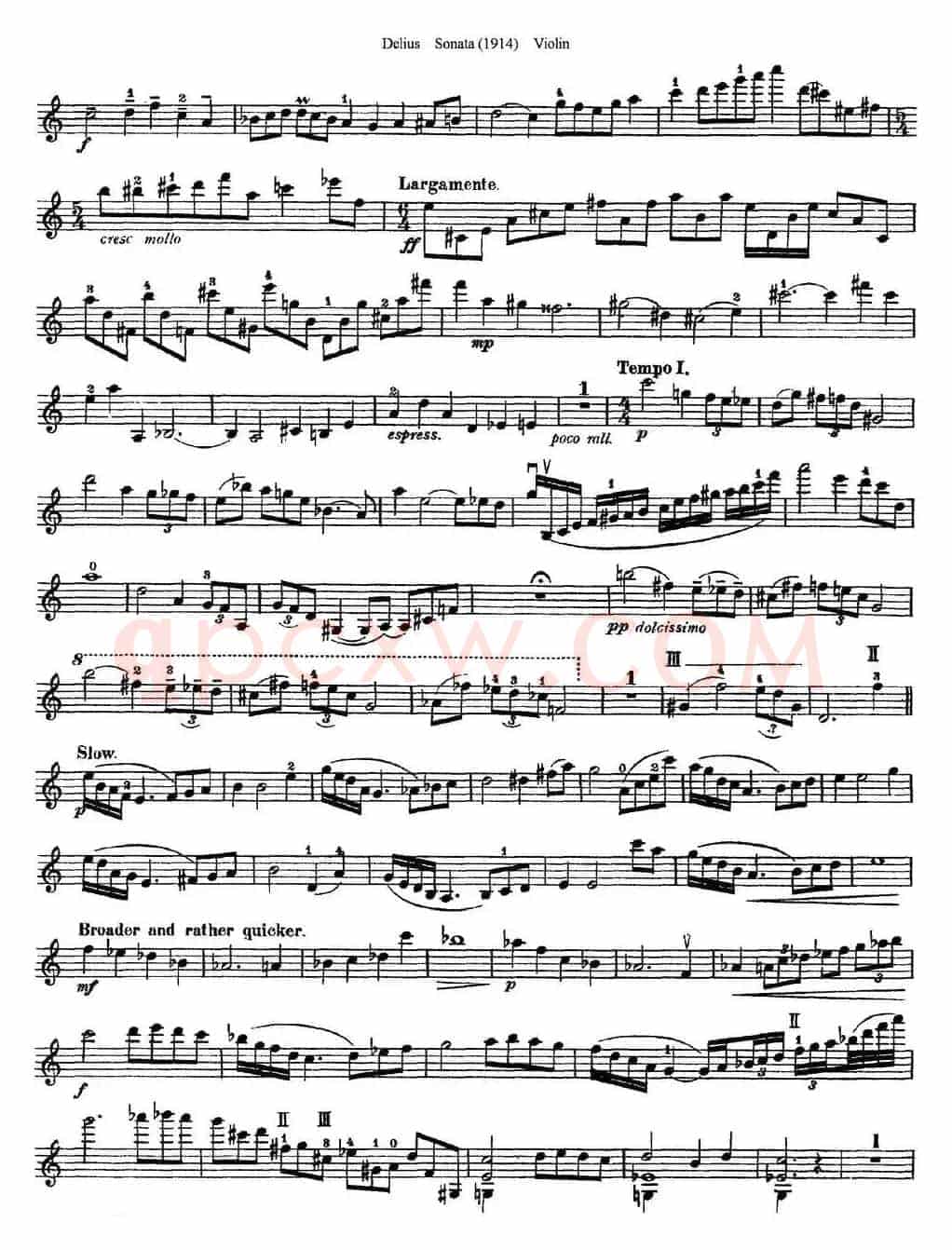 Delius Sonata