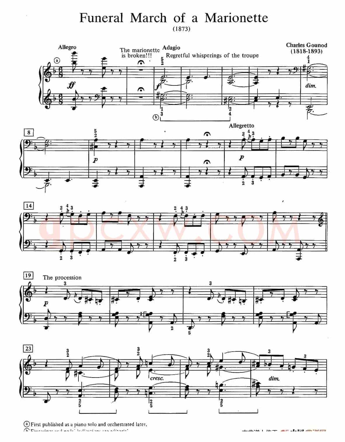 Funeral March Of A Marionette（木偶的葬礼进行曲）