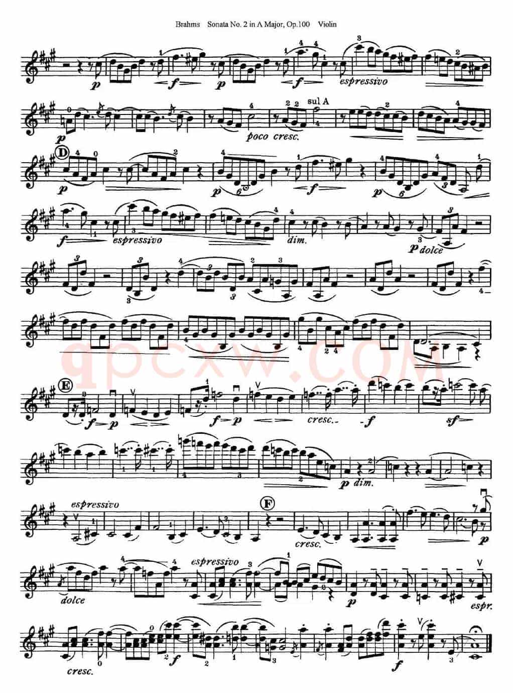 Violin Sonata No.2 in A Major Op.100