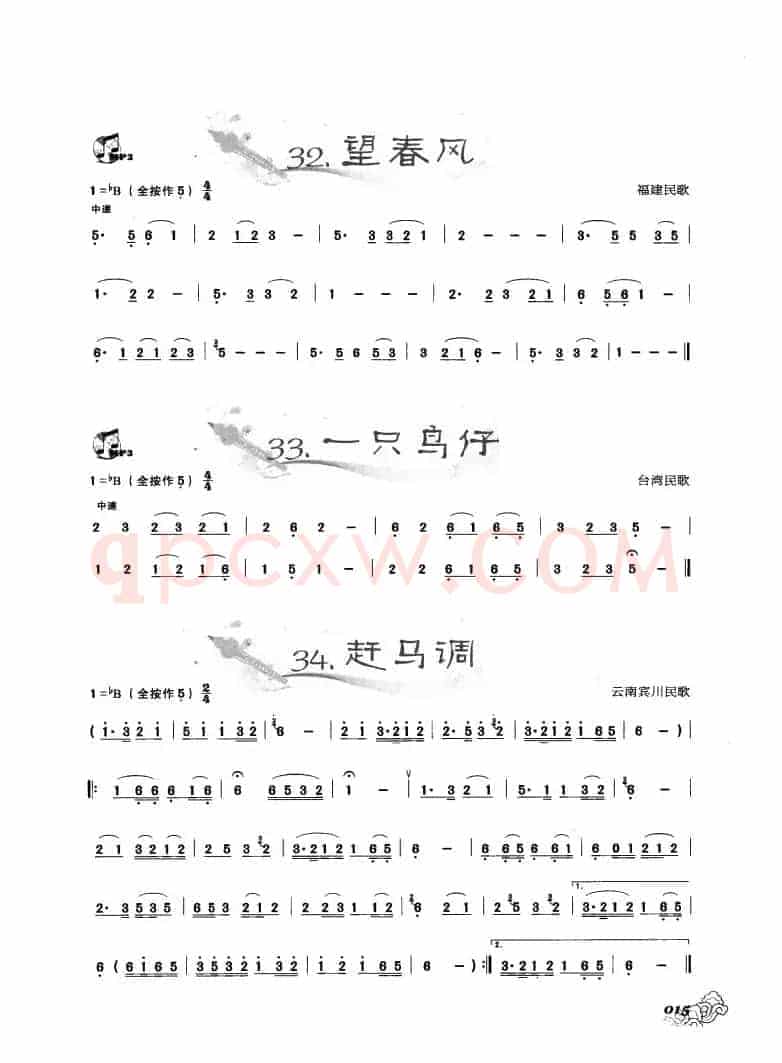 葫芦丝曲精选：望春风 一只鸟仔 赶马调