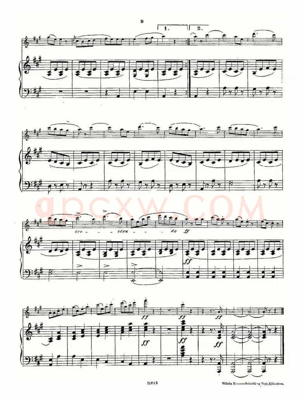 Opern-Transcriptionen.Op.45-5（长笛+钢琴伴奏）