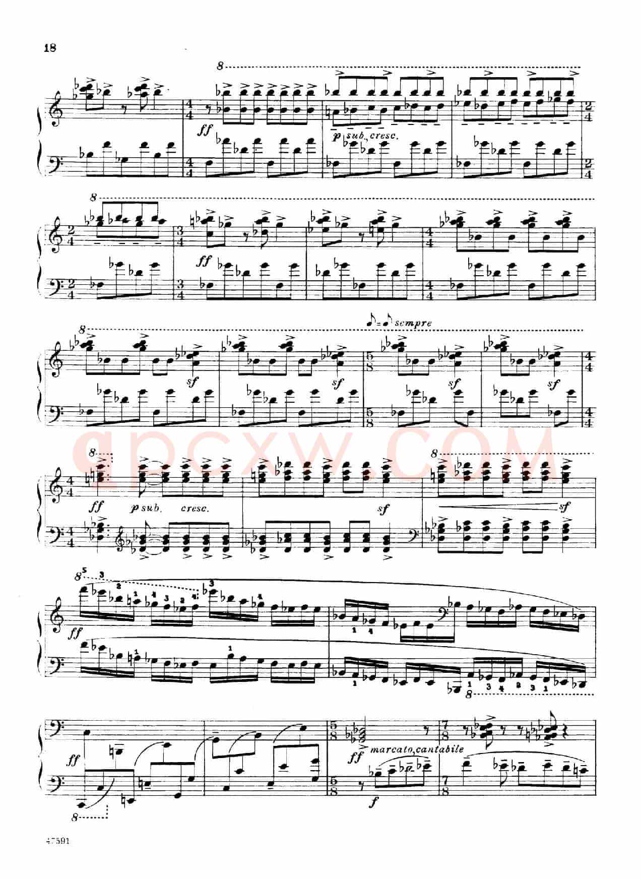 Piano Sonata in E-flat Major Op.95(降E大调钢琴奏鸣曲·Ⅰ)