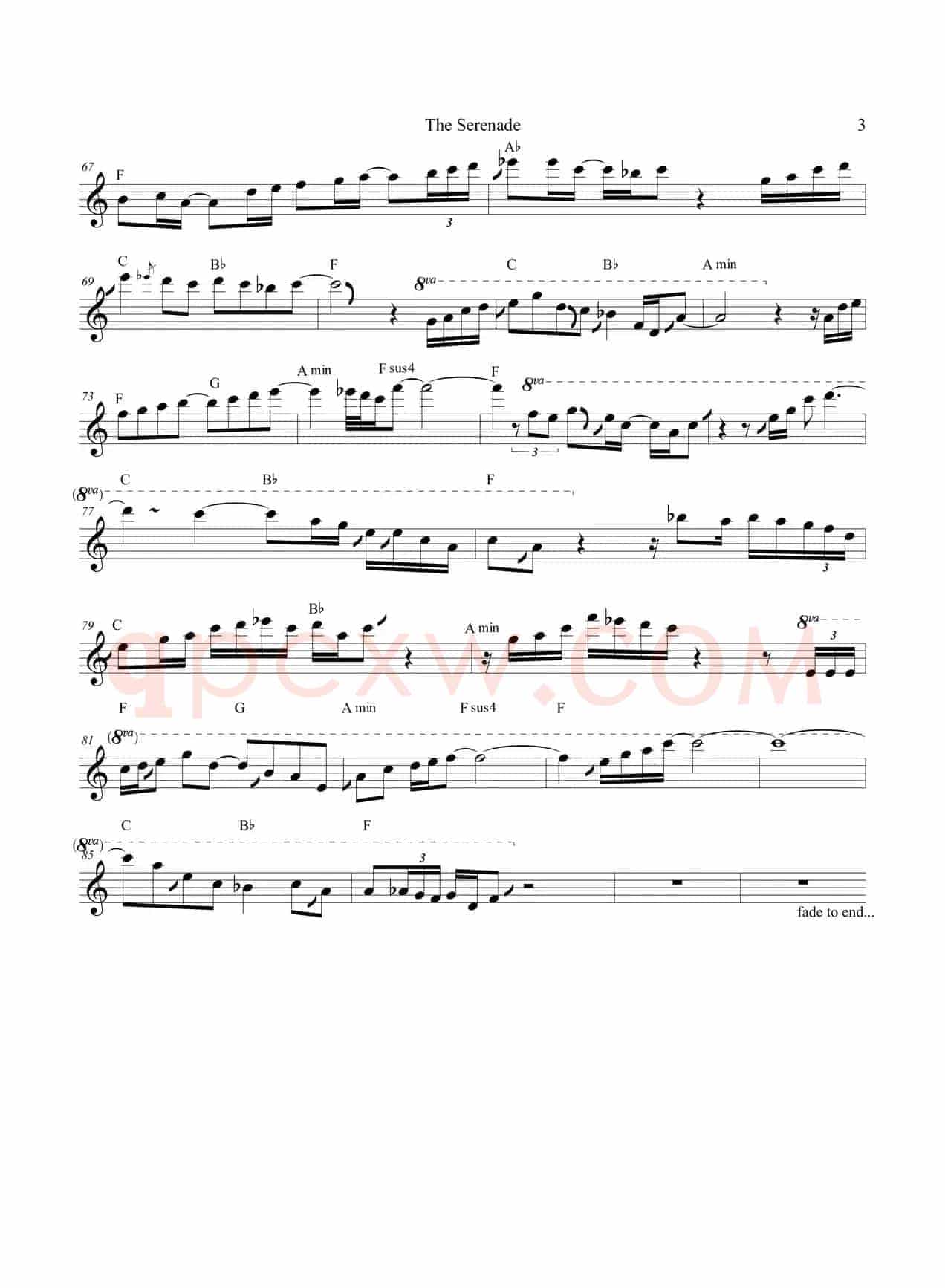 The Serenade（次中音萨克斯）