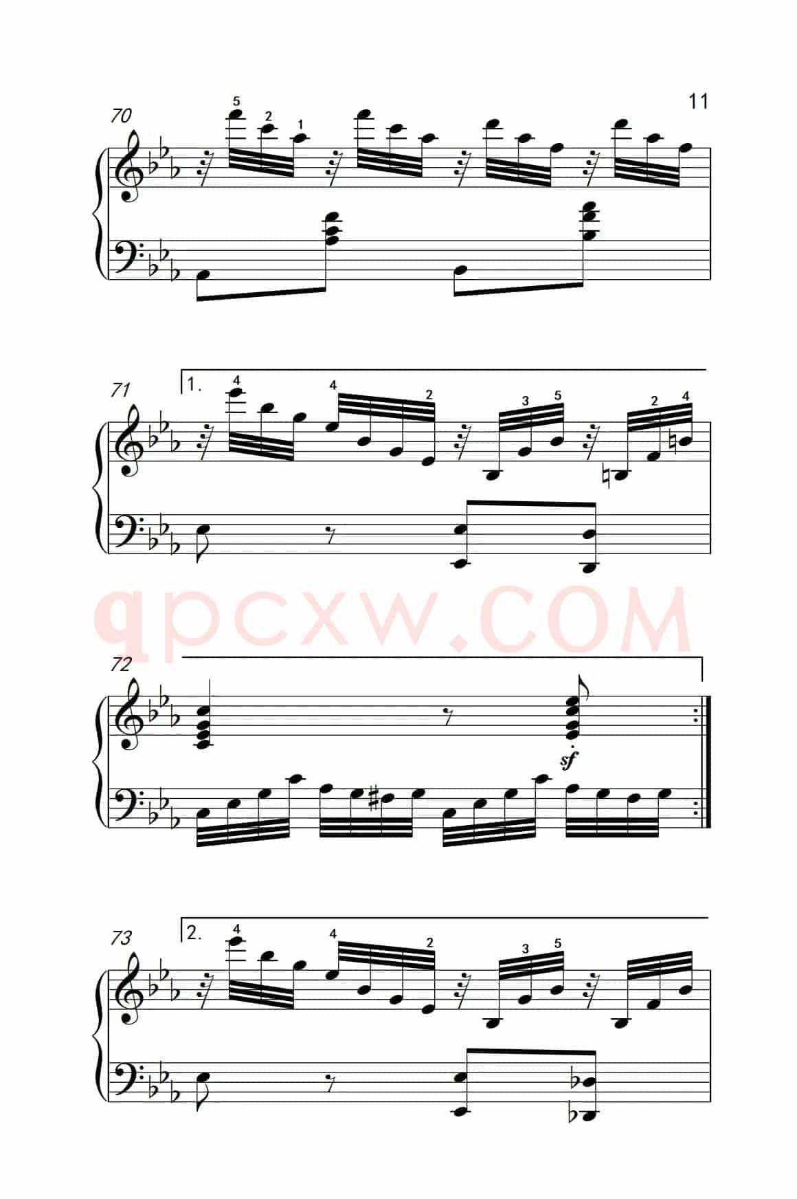 奏鸣曲 Opus 7 第四乐章（贝多芬奏鸣曲集 2）