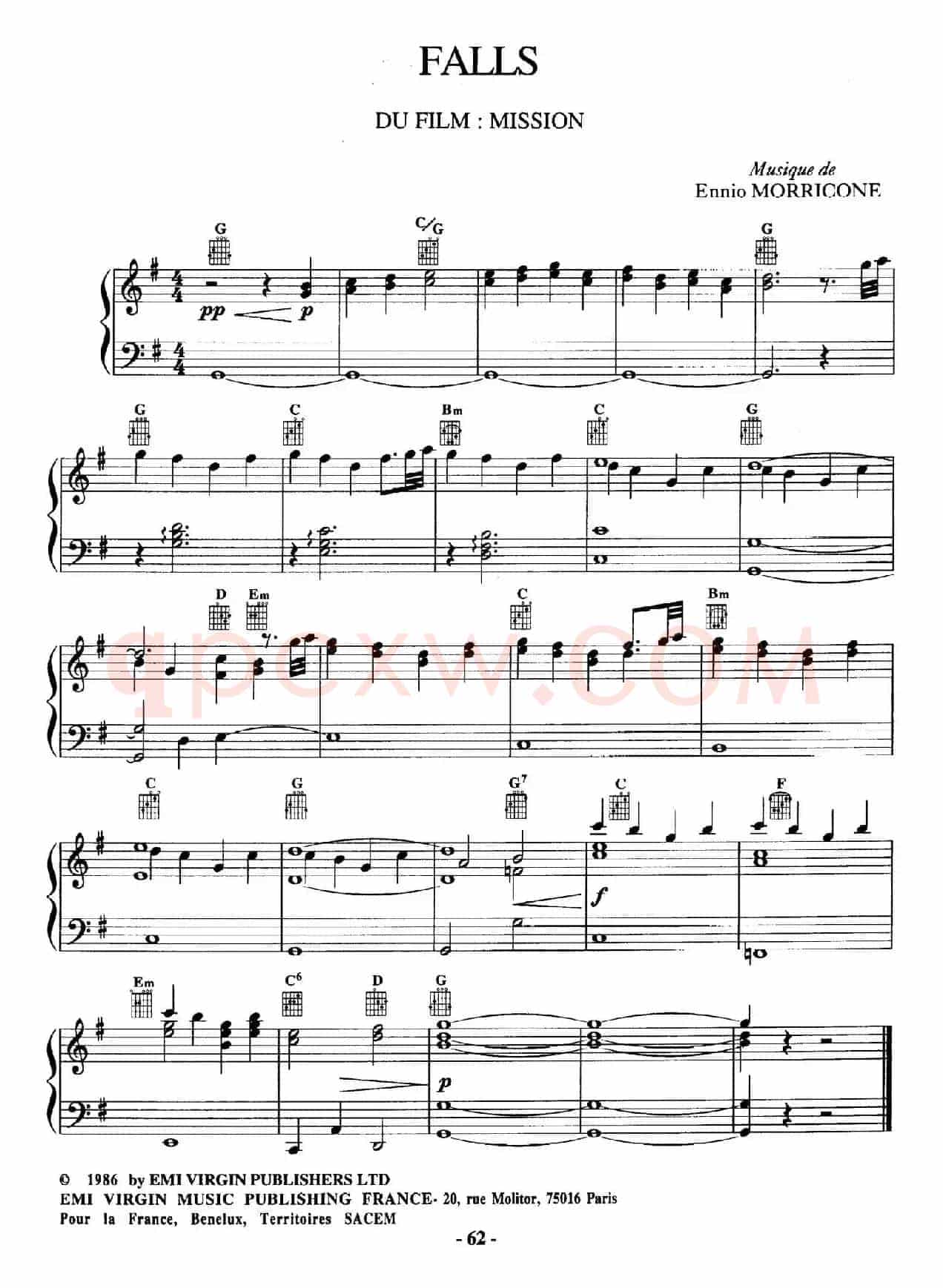 电影配乐大师莫瑞康最佳20首钢琴谱（Best of Ennio Morricone·18）