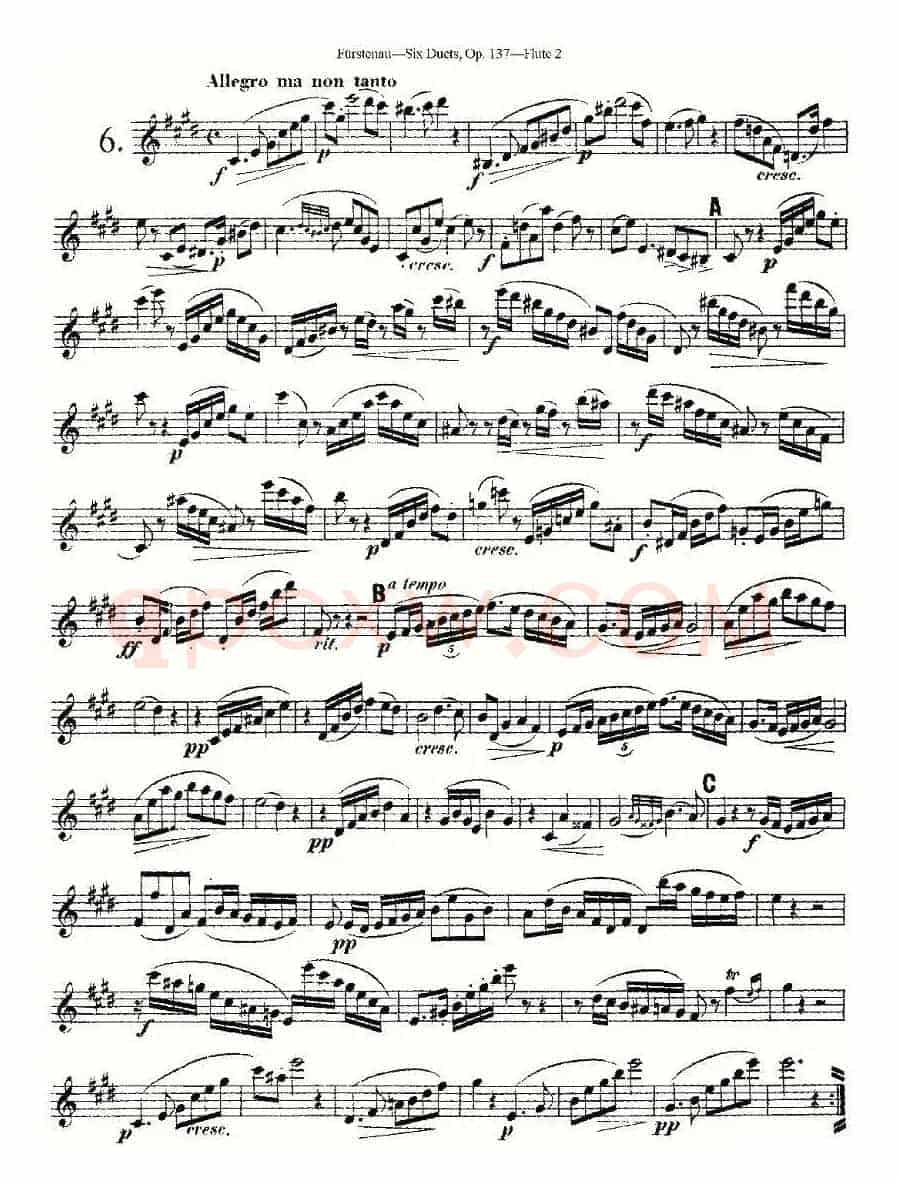 Six Duets, Op.137 之六（二重奏 六首作品 137号）