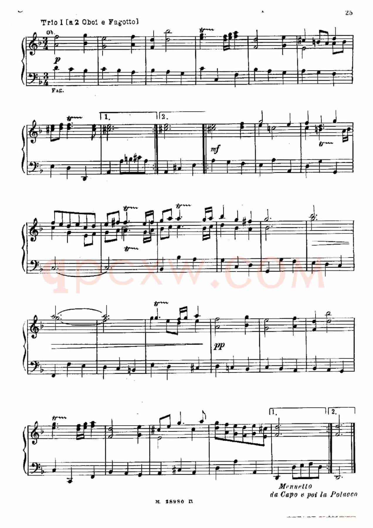 Brandenburg Concerto No.1 in F Major BWV 1046(F大调第一勃兰登堡协奏曲·第四乐章)