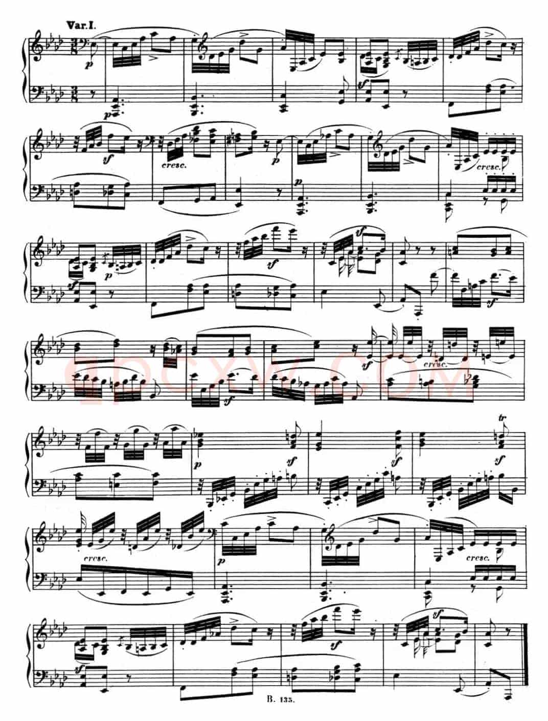 贝多芬钢琴奏鸣曲12 葬礼进行曲 降A大调 Op.26 A-flat major