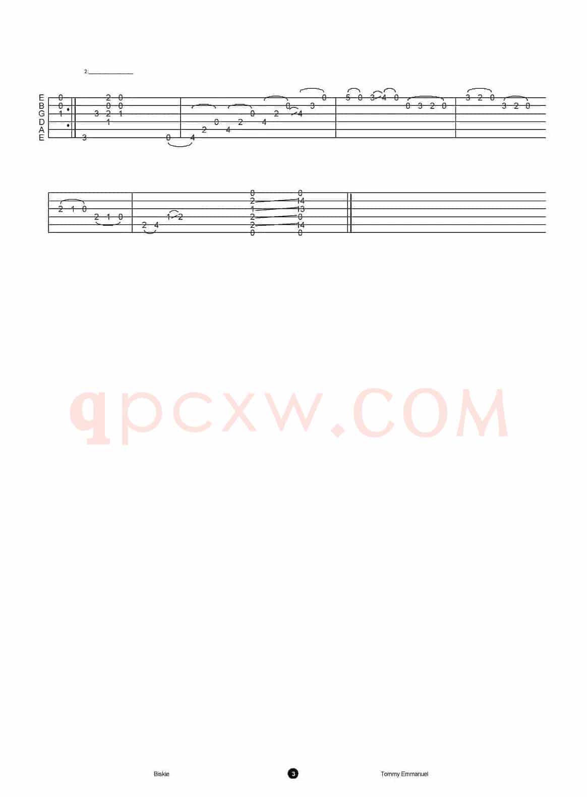 tommy emmanuel：biskie（指弹吉他）