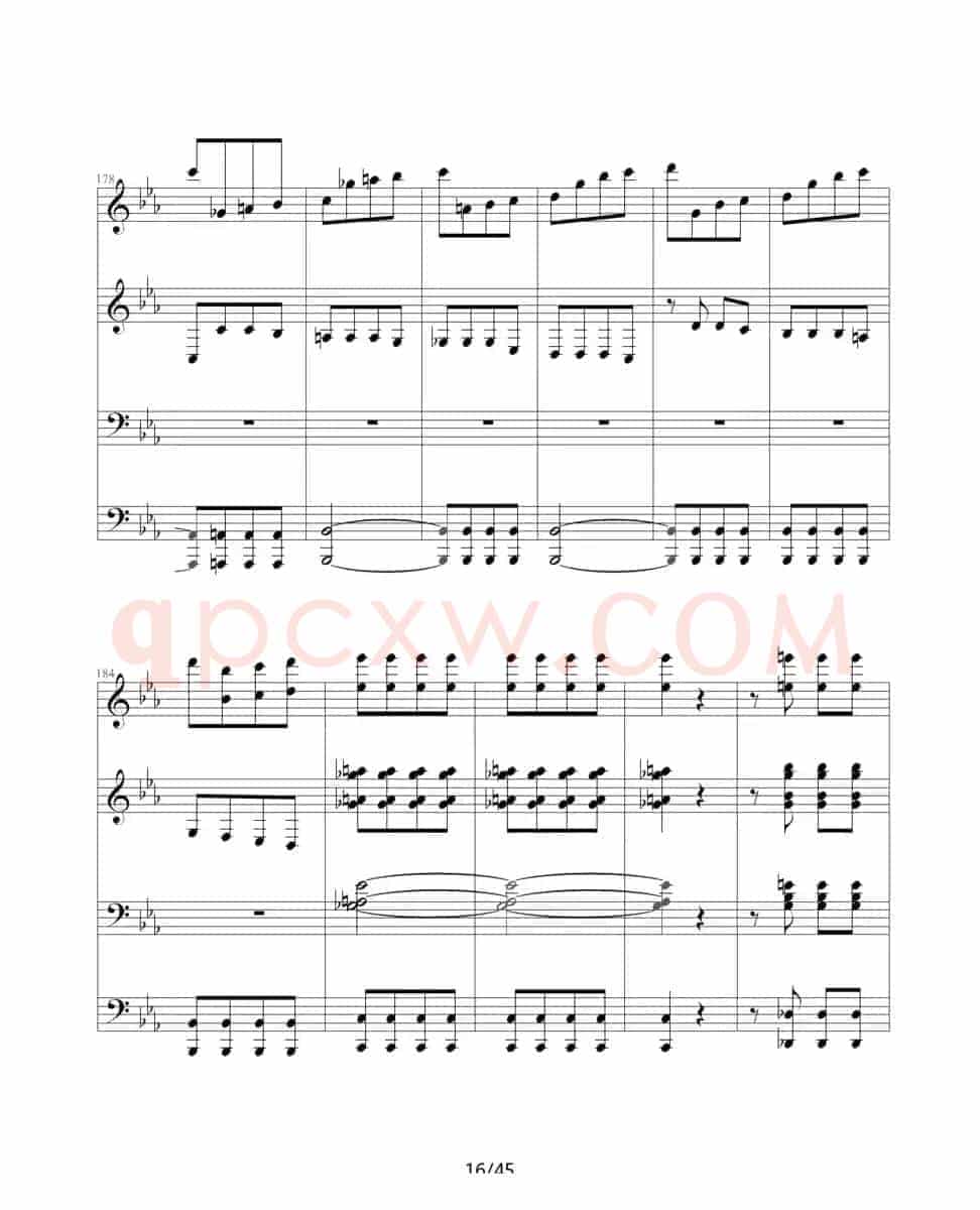 命运交响曲（四手联弹）