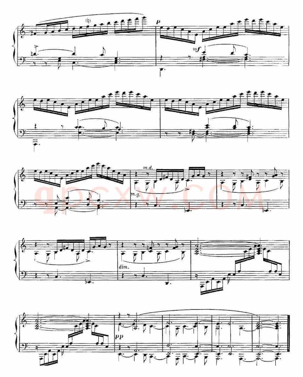 福雷13首船歌：Barcarolle No·9 in A min, Op·101