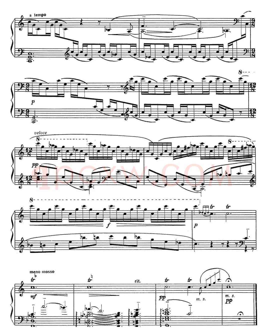 拉赫玛尼诺夫 音画练习曲2 Etudes tableaux Op.33 No.2