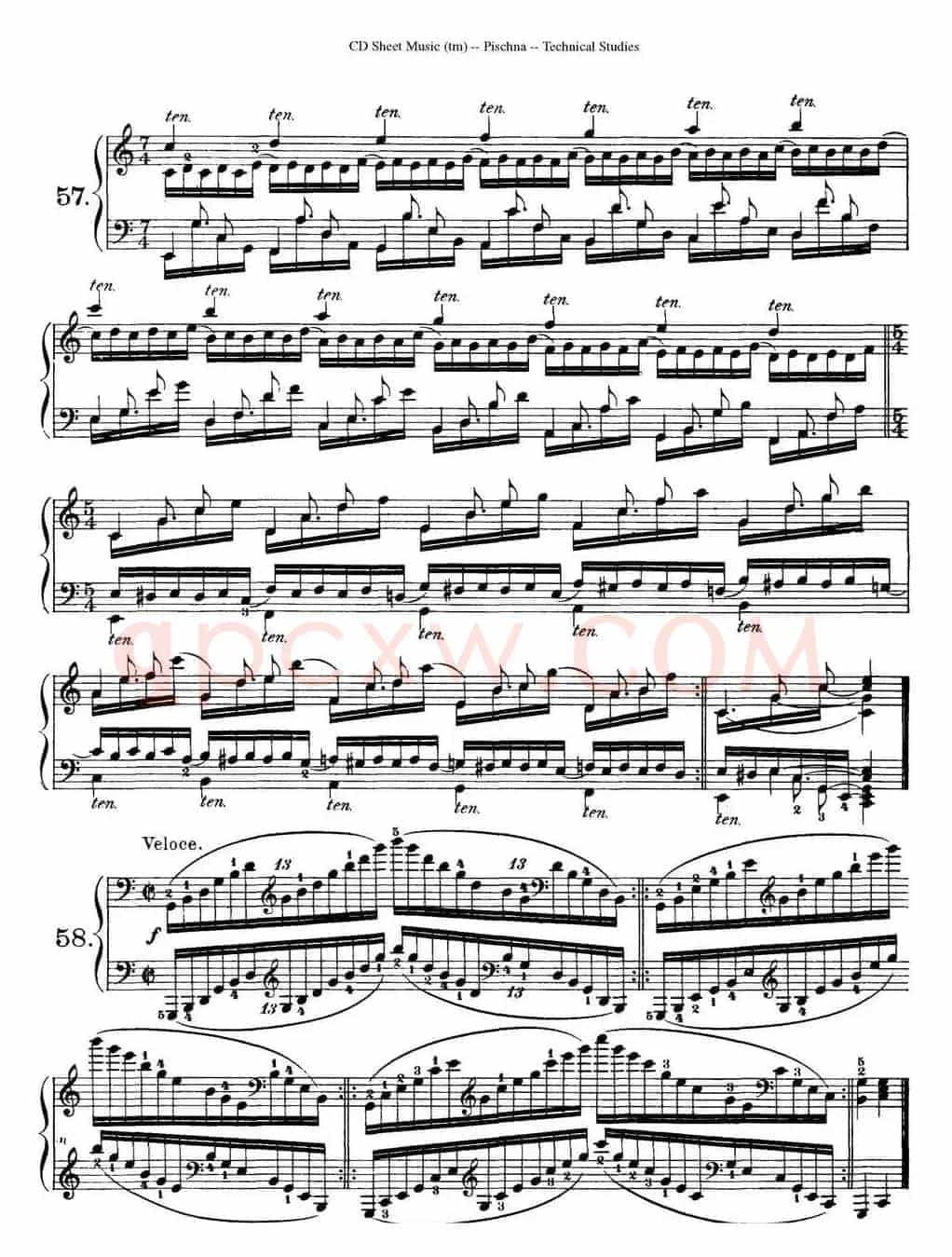Technical Studies 60 Progressive Exercises (60首钢琴循序渐进练习曲 P91——99)