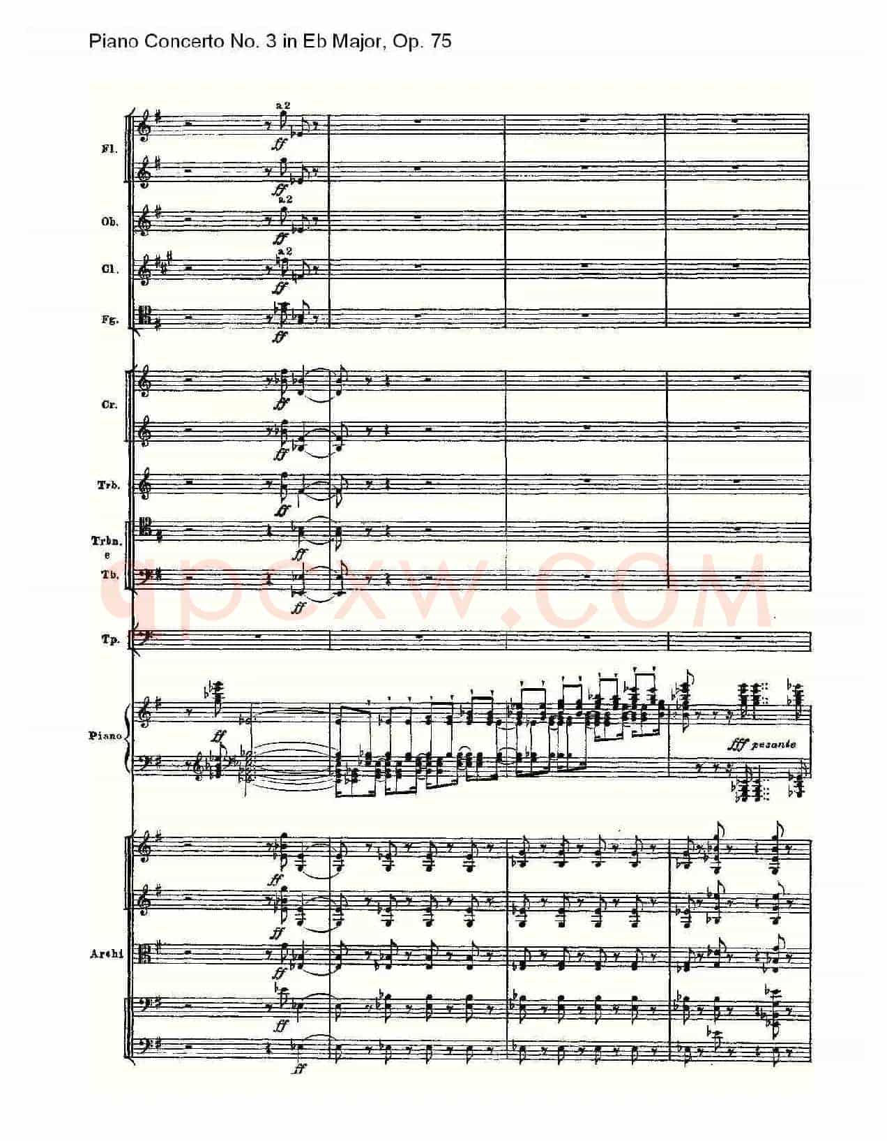 Piano Concerto No.3 in Eb Major,Op.75(Eb大调第三钢琴协奏曲)