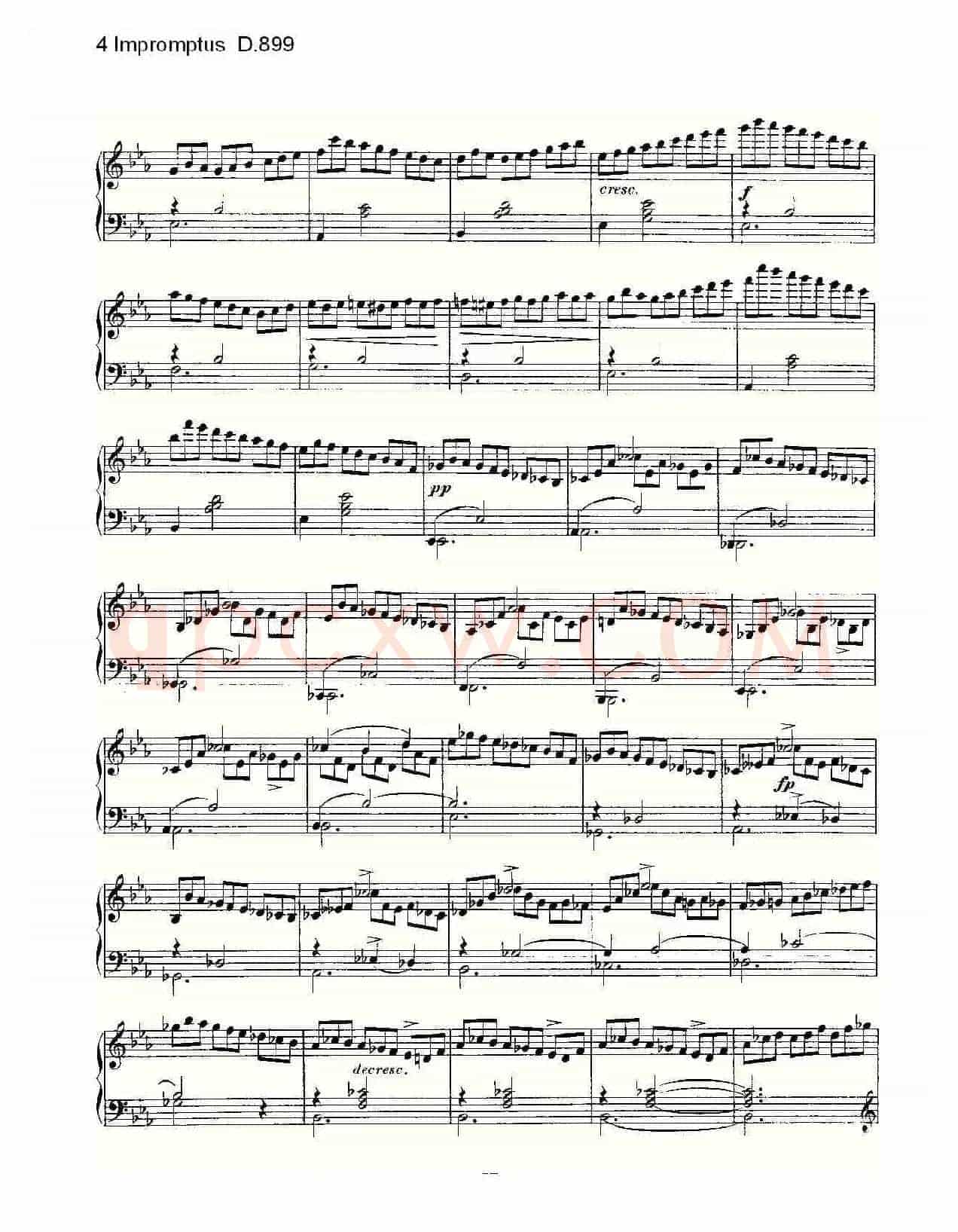 4 Impromptus D.899(4人即兴演奏 D.899)