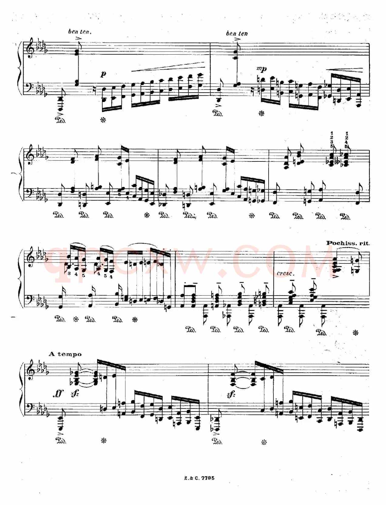 12 Etudes For The Left Hand Op.92 No.12(12首为左手而作的钢琴练习曲)
