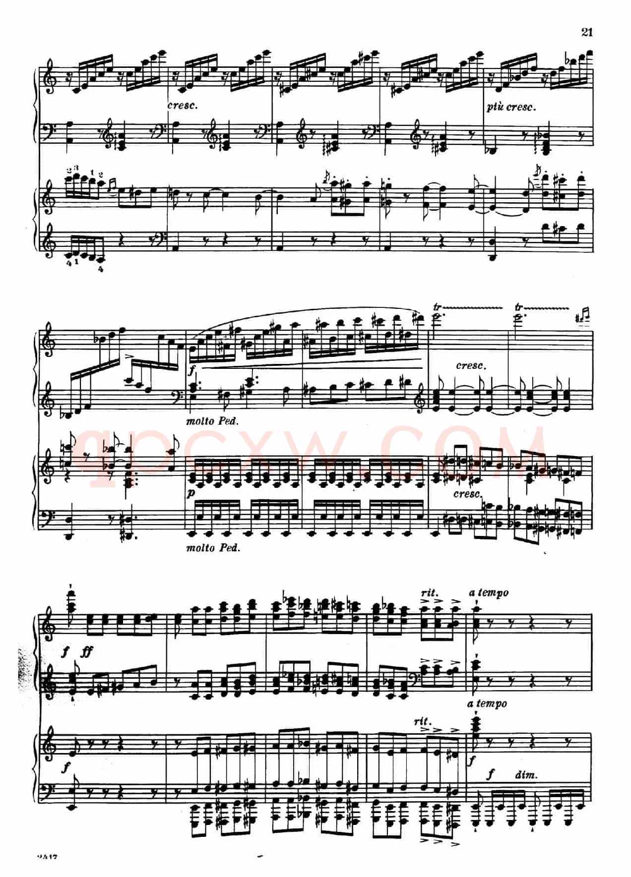 Introduction et Rondo Capriccioso Op.28(引子与随想回旋曲·双钢琴)