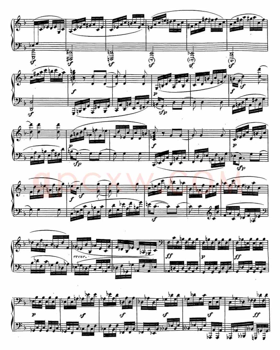 贝多芬钢琴奏鸣曲22 F大调 Op.54 F major