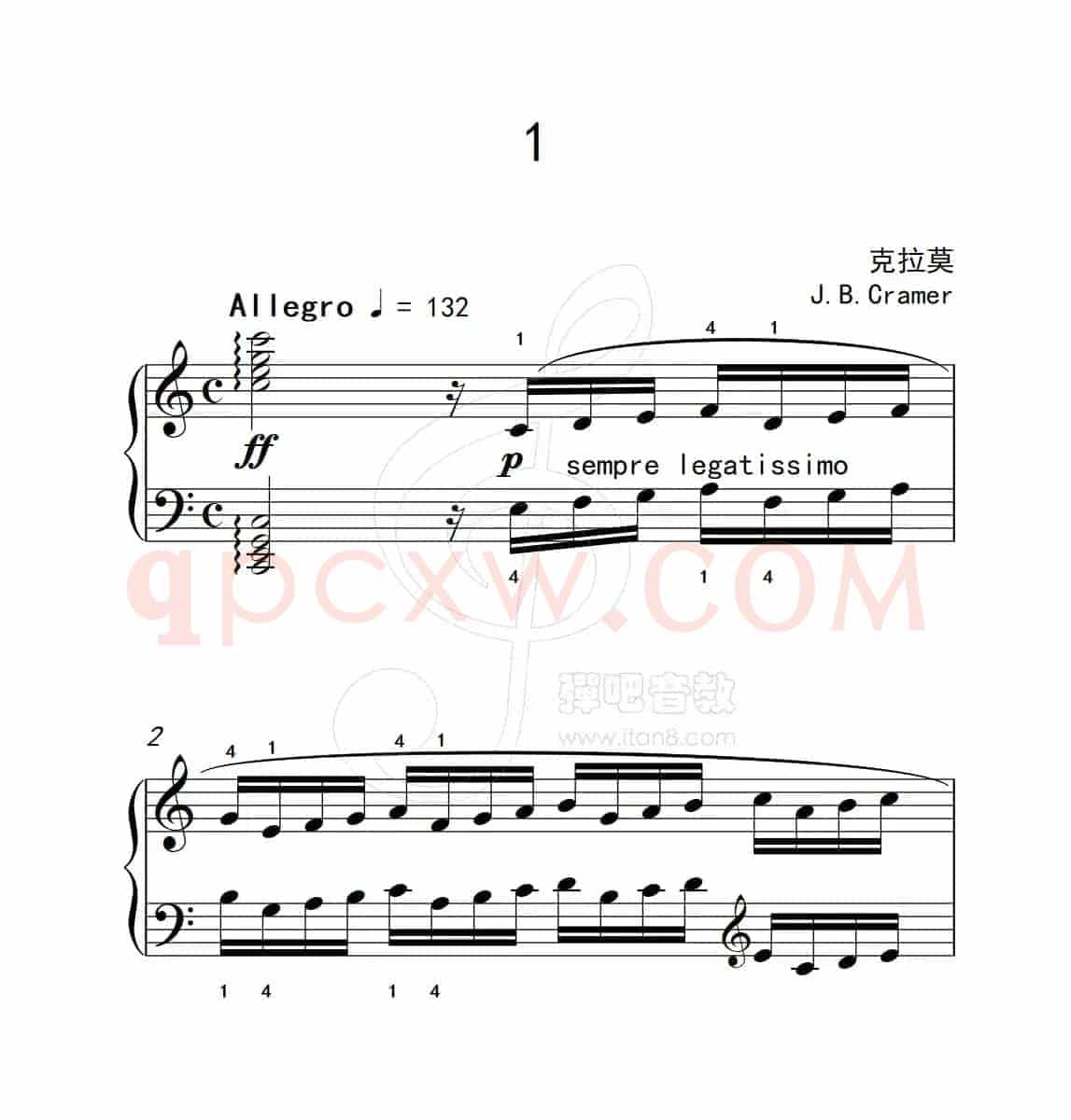 练习曲 1（克拉莫钢琴练习曲60首）