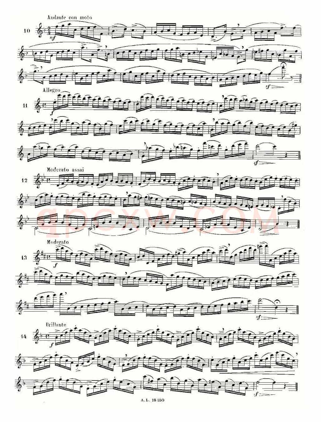 简易音阶练习100首之1-19（moyse - 100 studies after cramer）