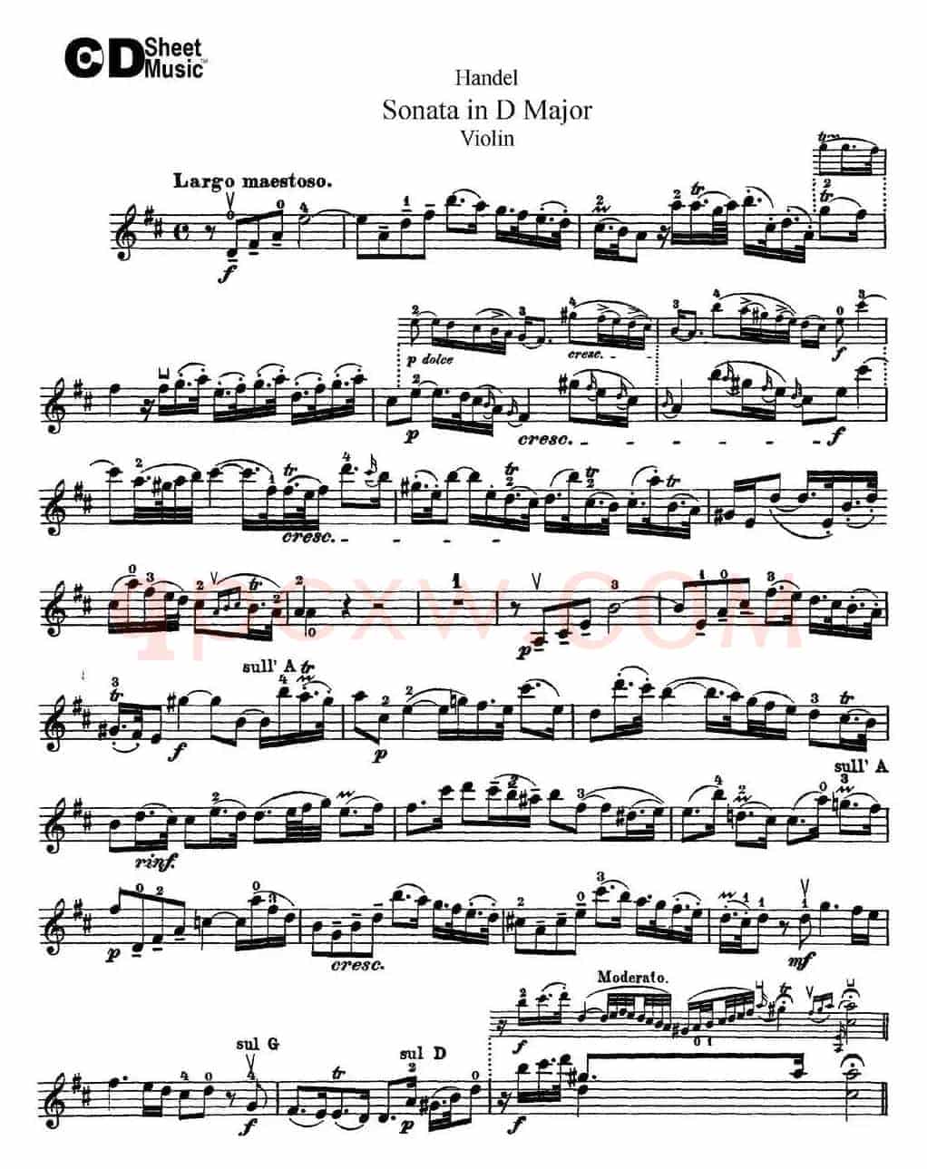 Violin Sonata No.4 in D major