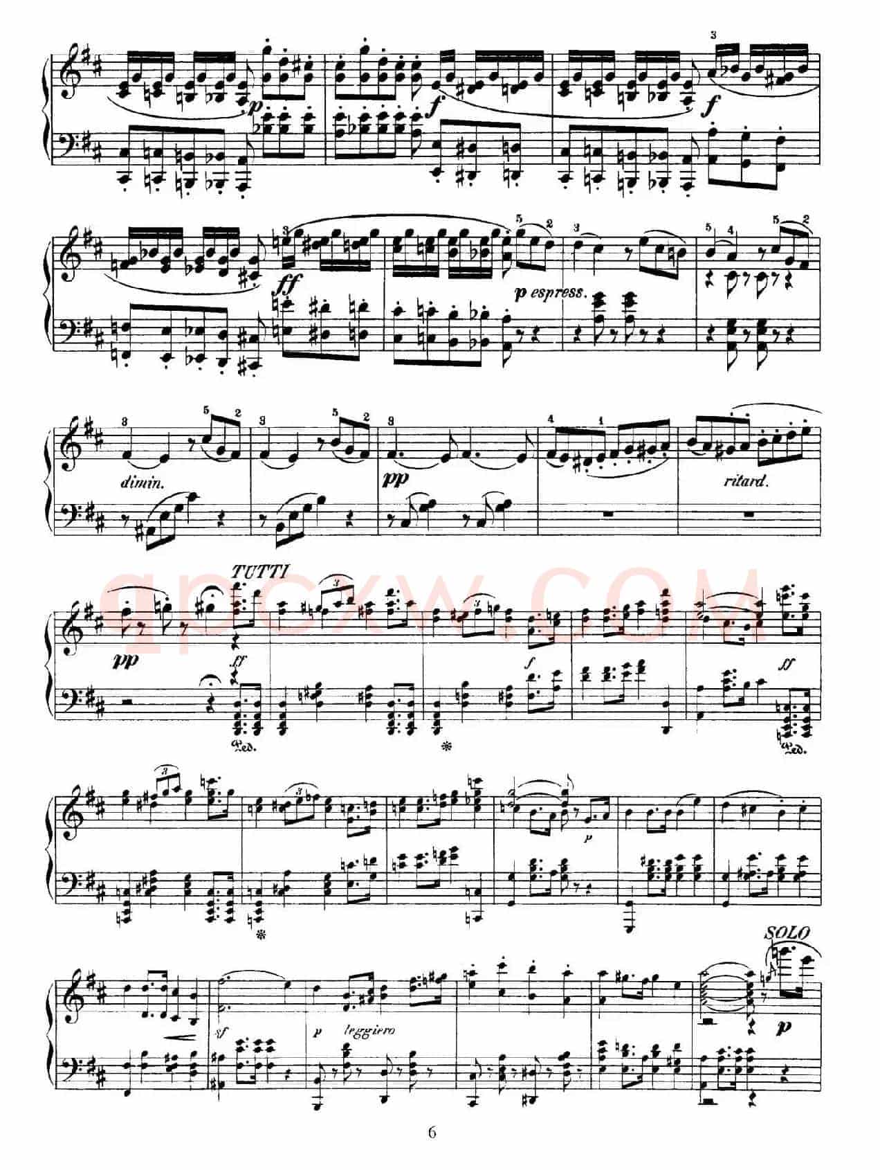 Capriccio Brillante in B Major Op.22(B大调华丽随想曲·钢琴独奏)