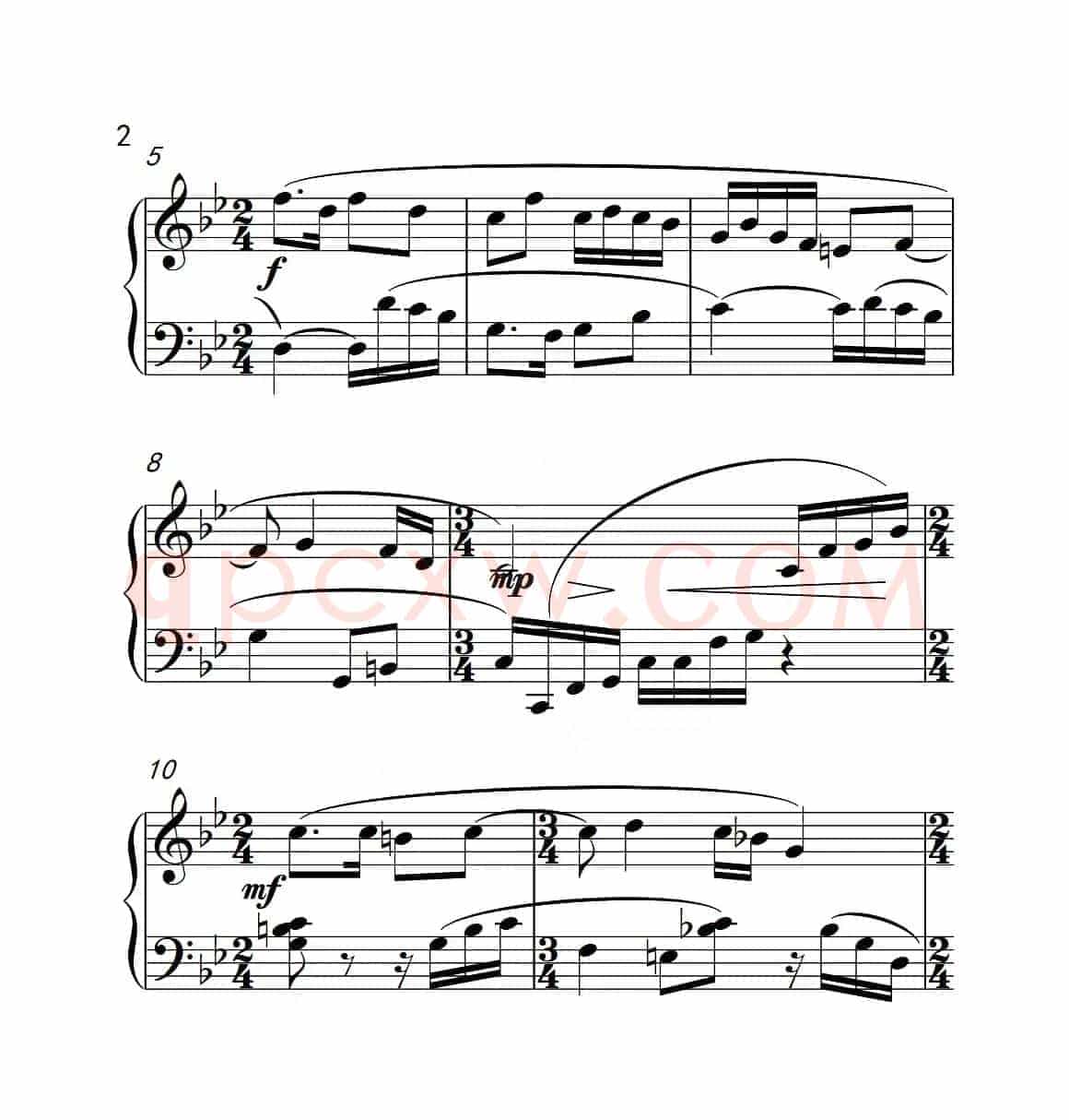 第四级B组 送大哥（中国音乐学院钢琴考级作品1~6级）