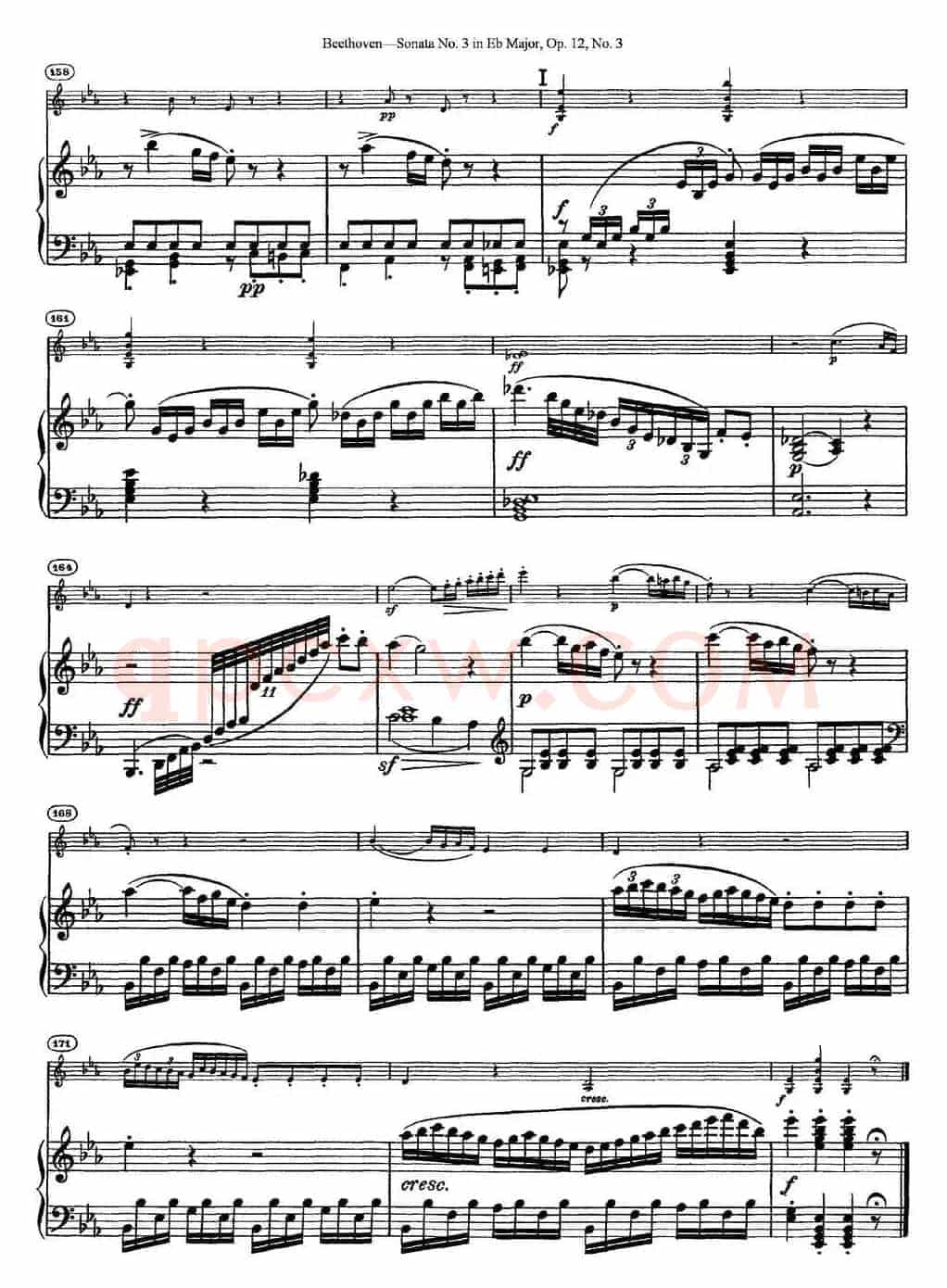 Violin Sonata No.3 in Eb Major Op.12 No.3（小提琴+钢琴伴奏）