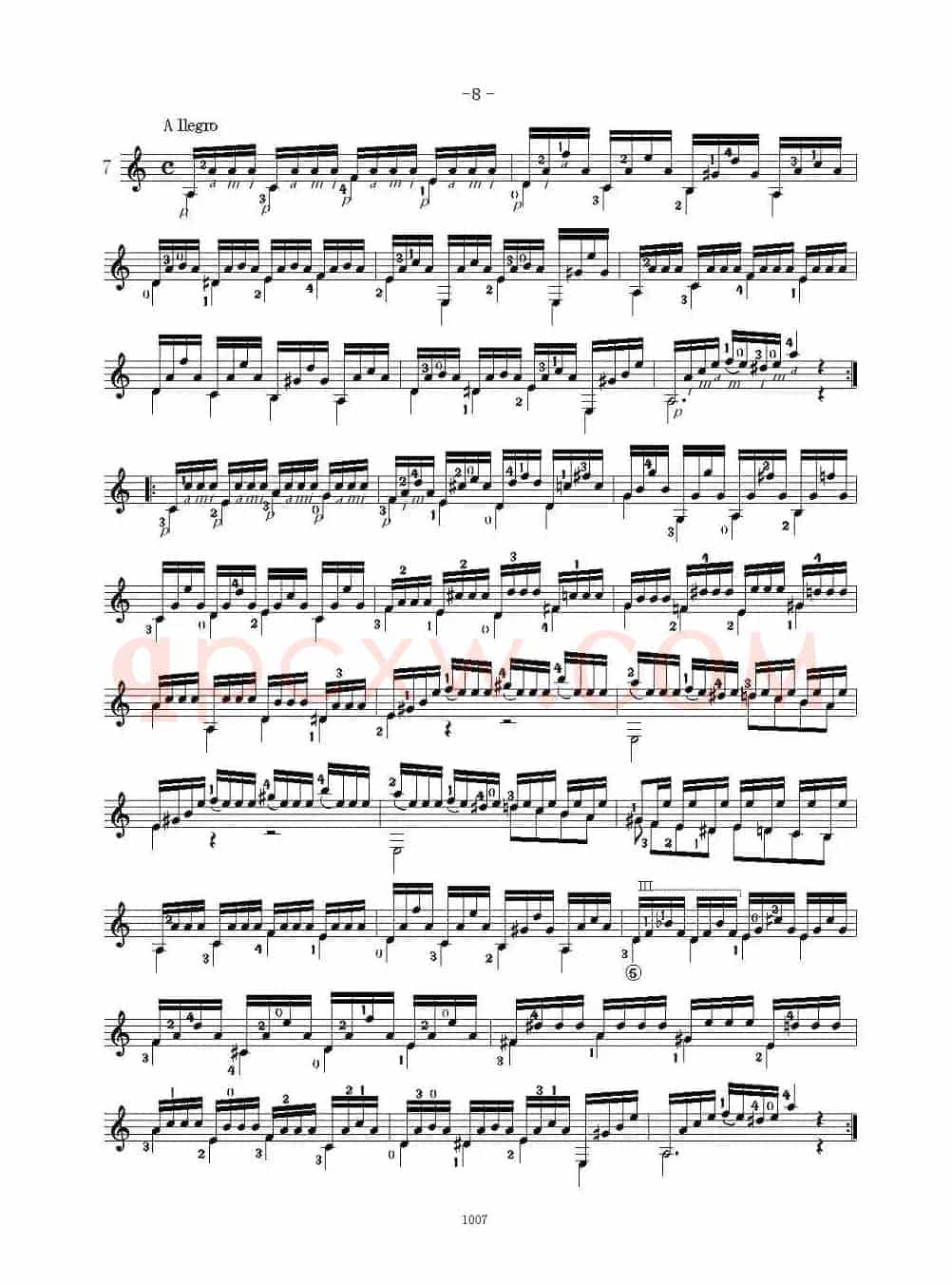 卡尔卡席25首练习曲之6——10