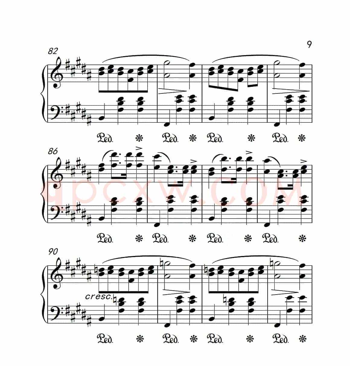 第六级 圆舞曲（中国音乐学院钢琴考级作品1~6级）