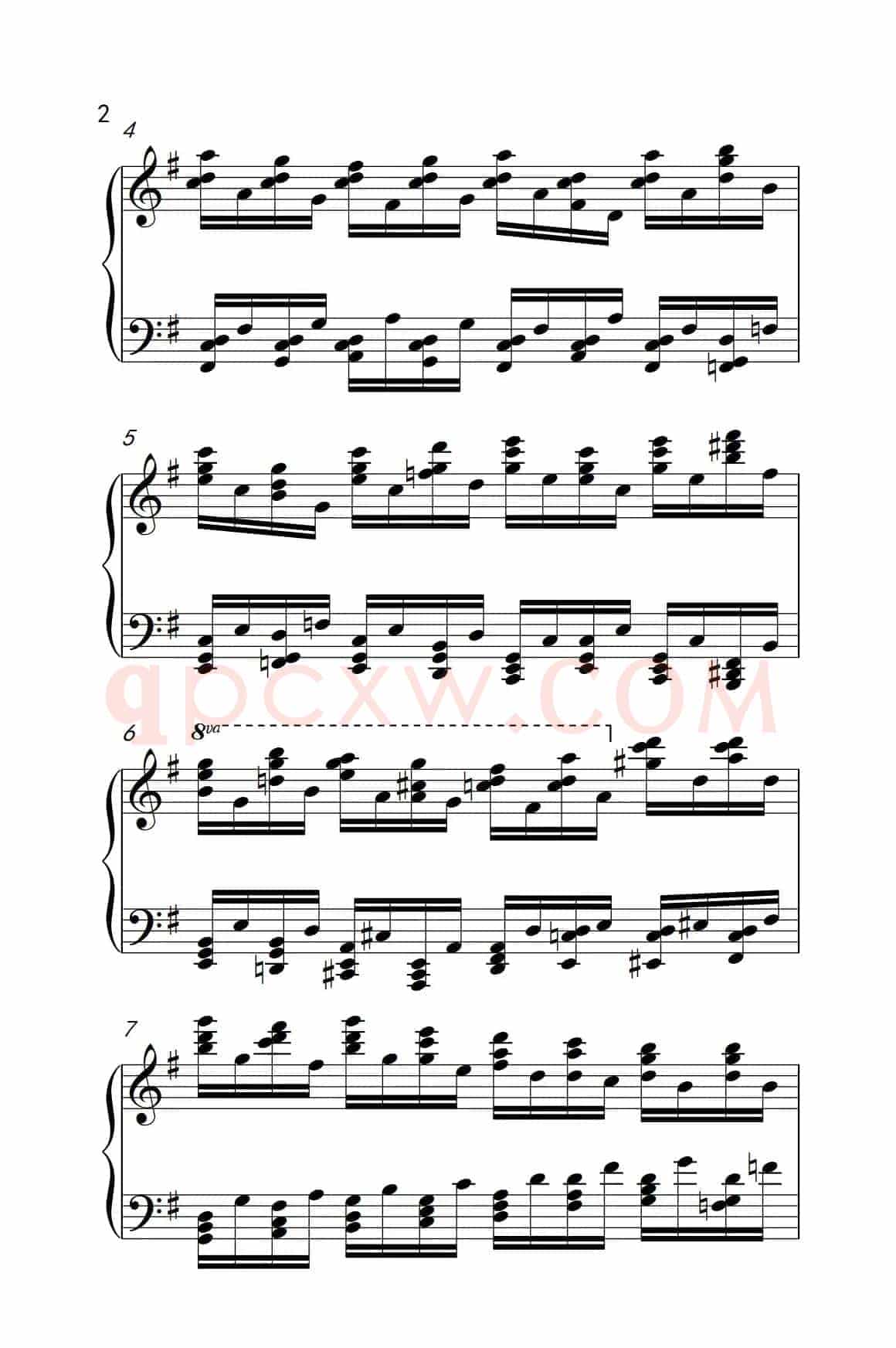 莫什科夫斯基 钢琴练习曲（第三首）