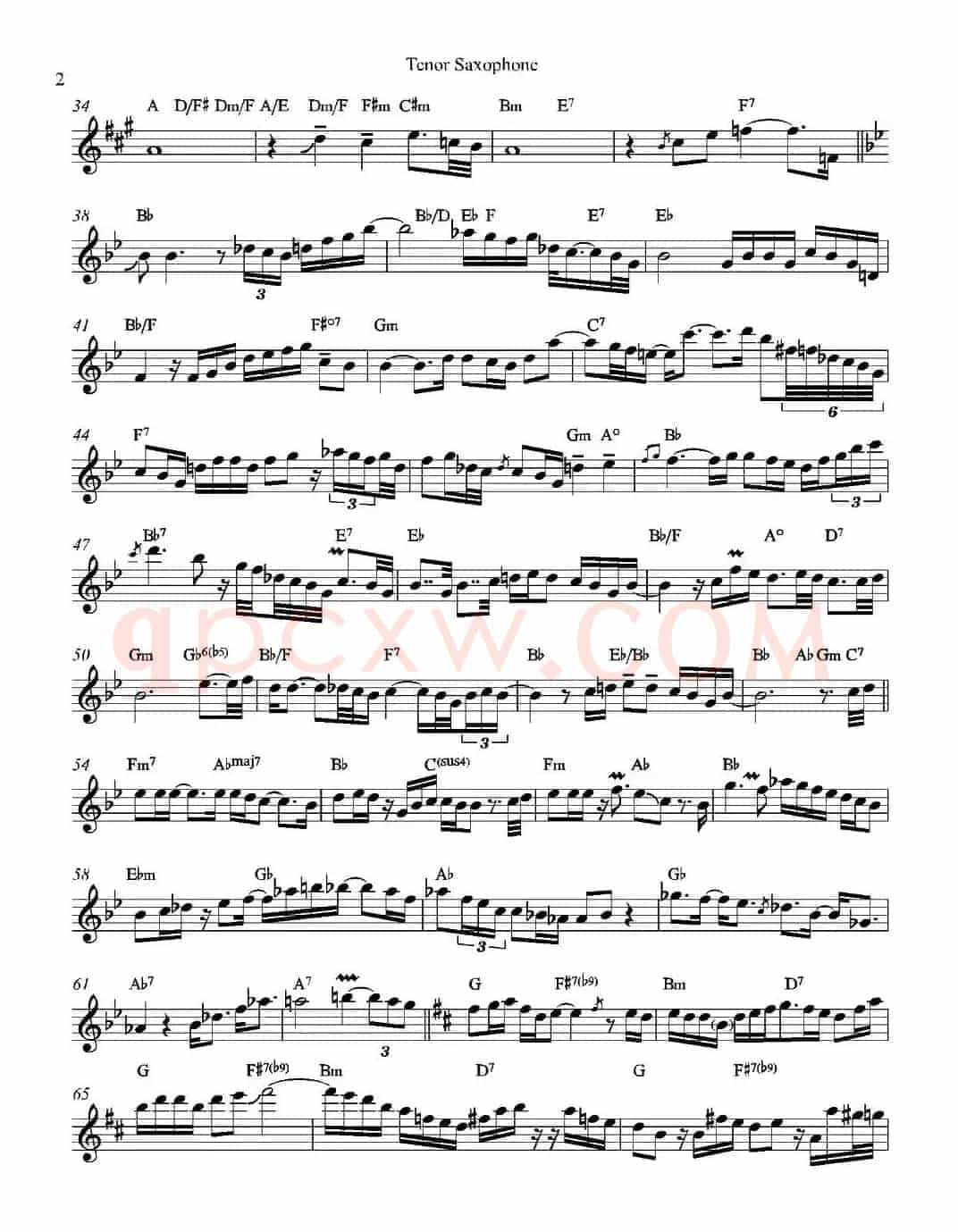Amazing Grace （次中音萨克斯）