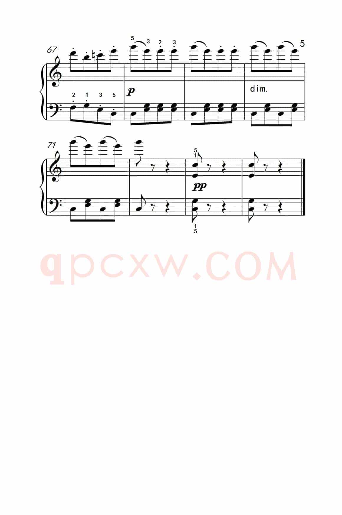 土耳其进行曲（老年大学 钢琴教程 2）